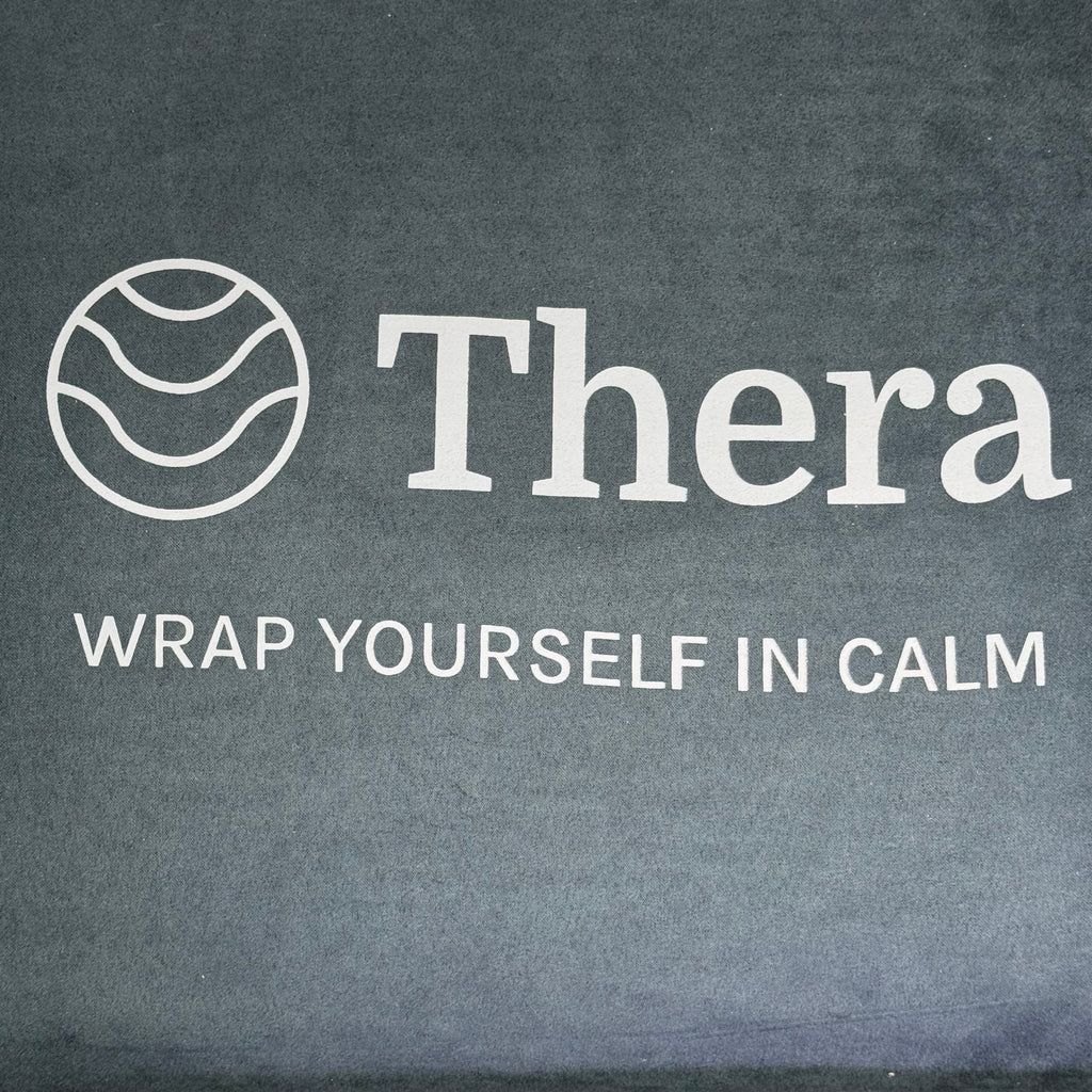 THERA Weighted Blanket Sz 42" x 66", Calming Navy BL613K