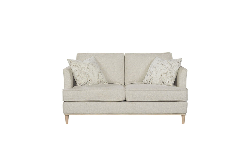 Loveseat With 2 Reversable Cushions And 2 Pillows - Off White