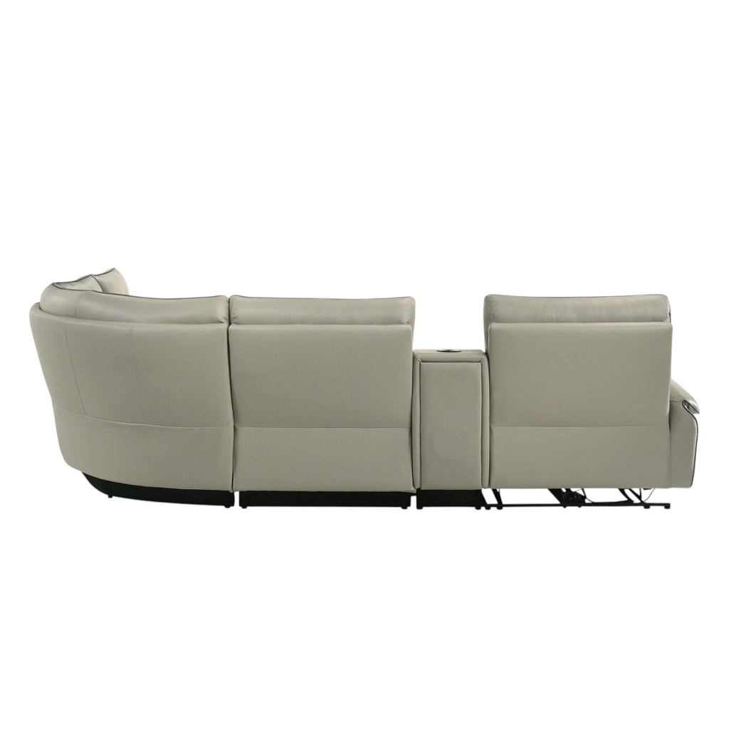 Jayke - Power Motion Sectional Sofa - Light Gray