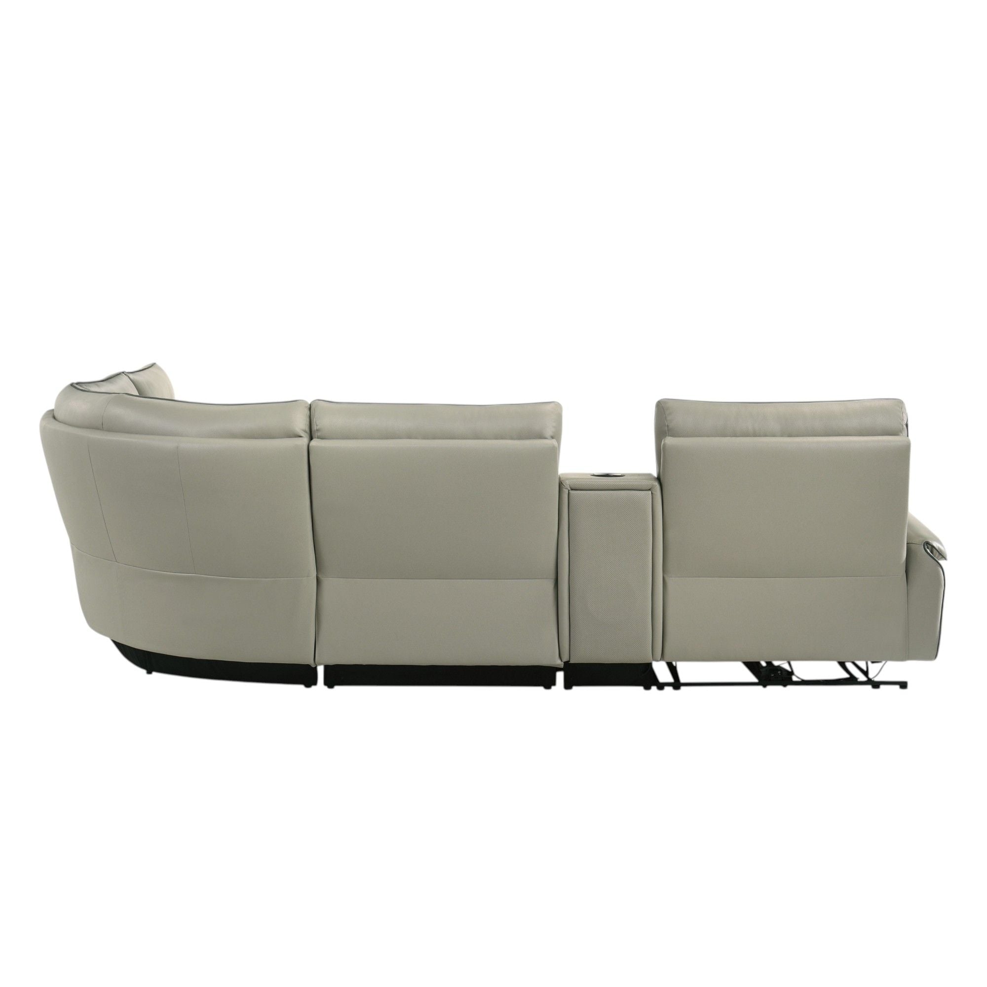 Jayke - Power Motion Sectional Sofa - Light Gray