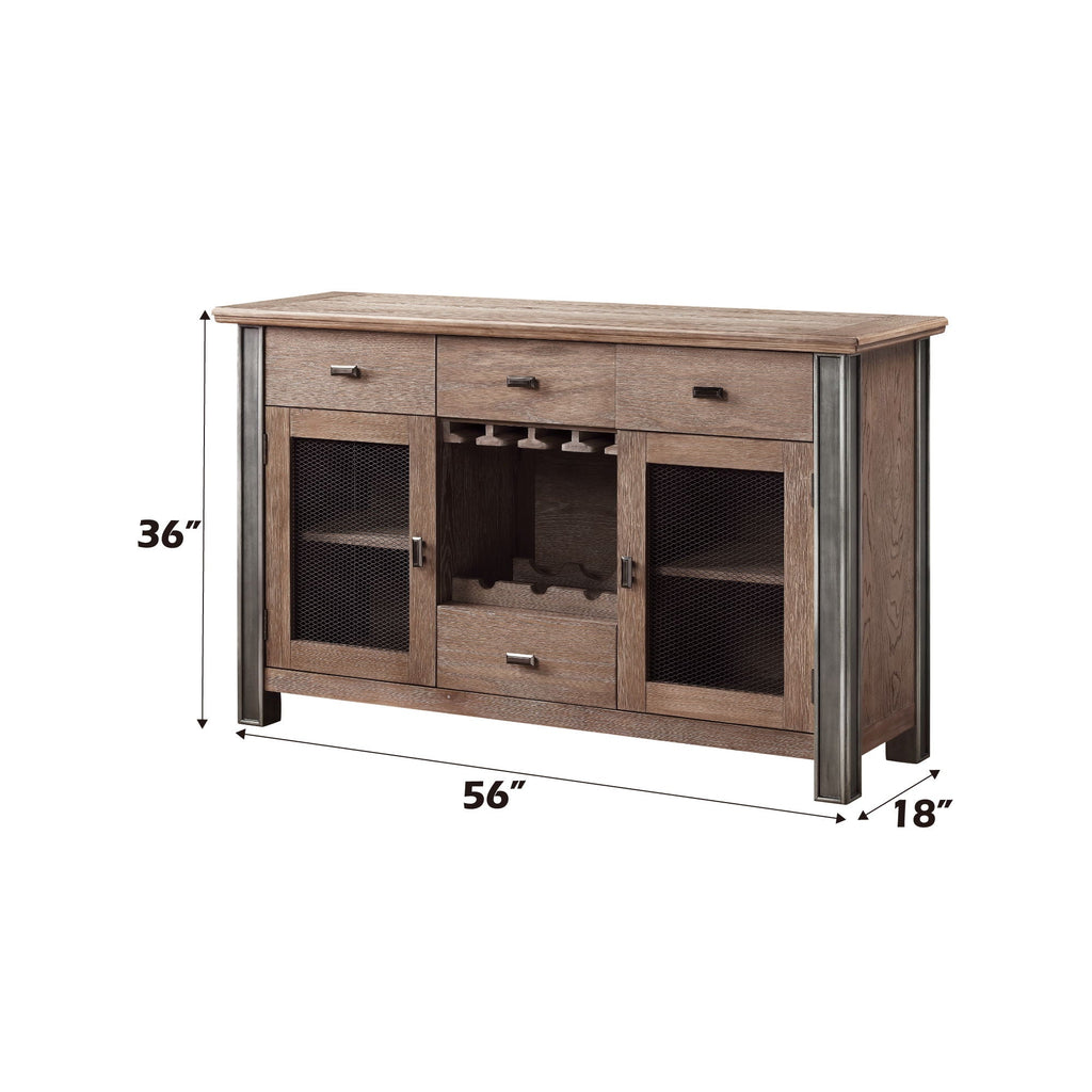 Nathaniel Server in Maple Finish