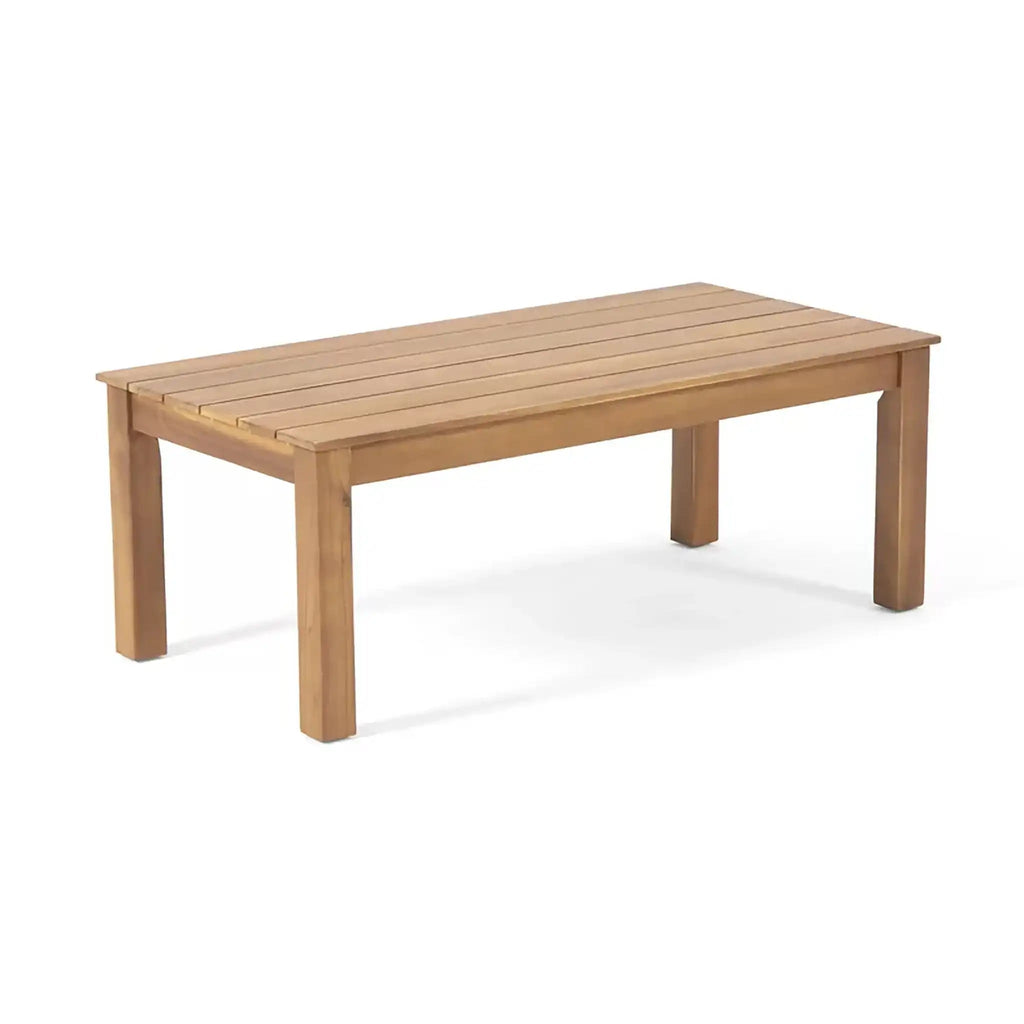 Avacyn Outdoor Acacia Wood 4-Seater Chat Set with Cushions