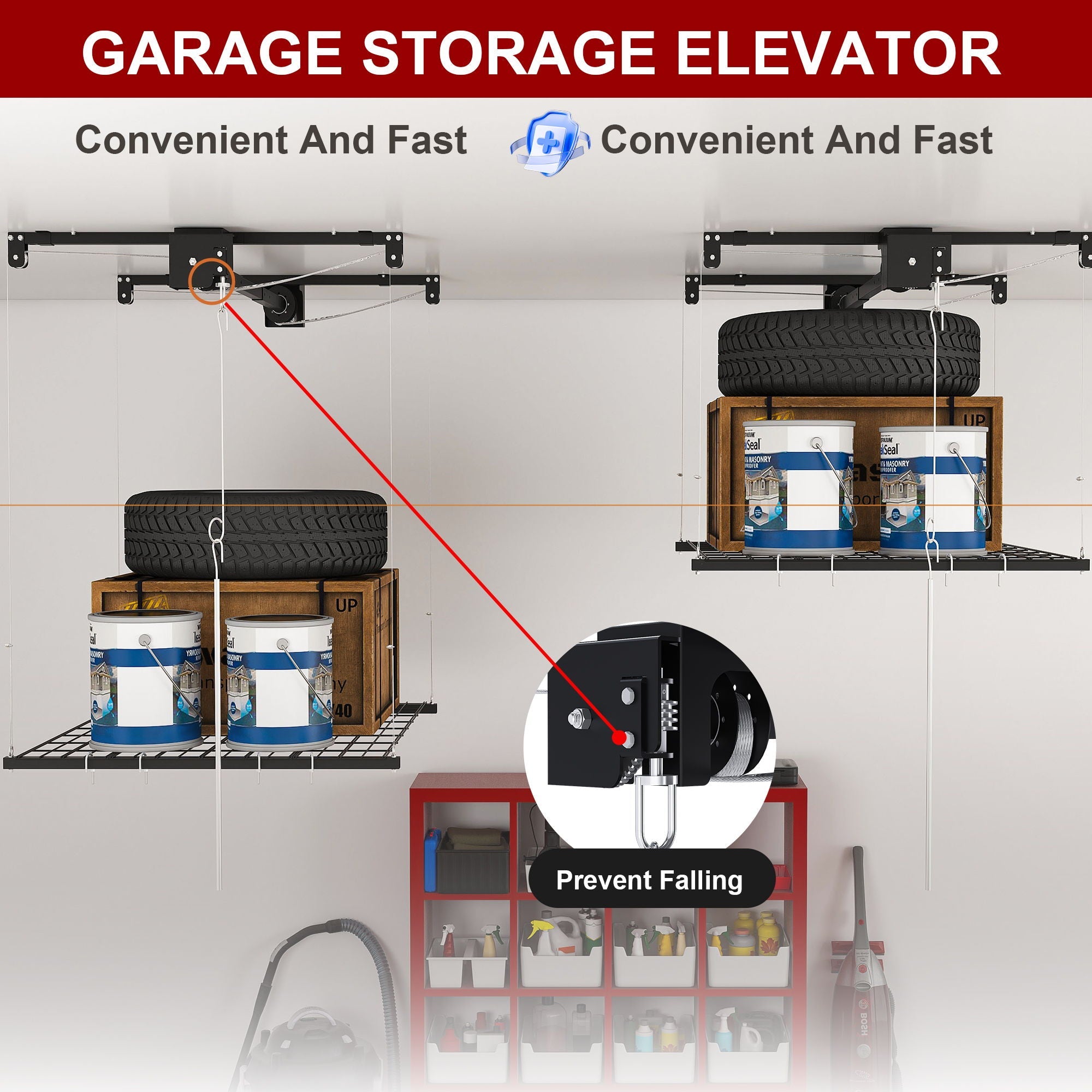 Overhead Garage Storage Rack