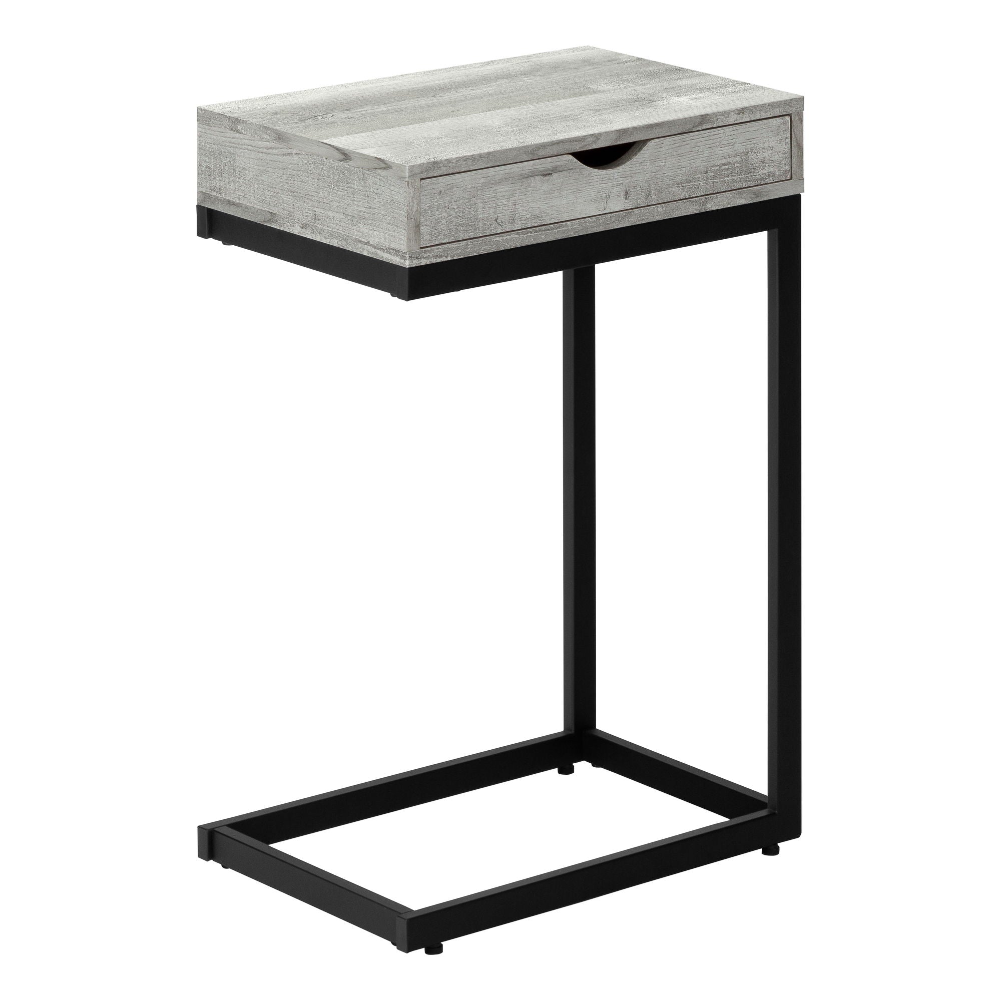 Accent Table, C - Shaped Contemporary Elegant Design