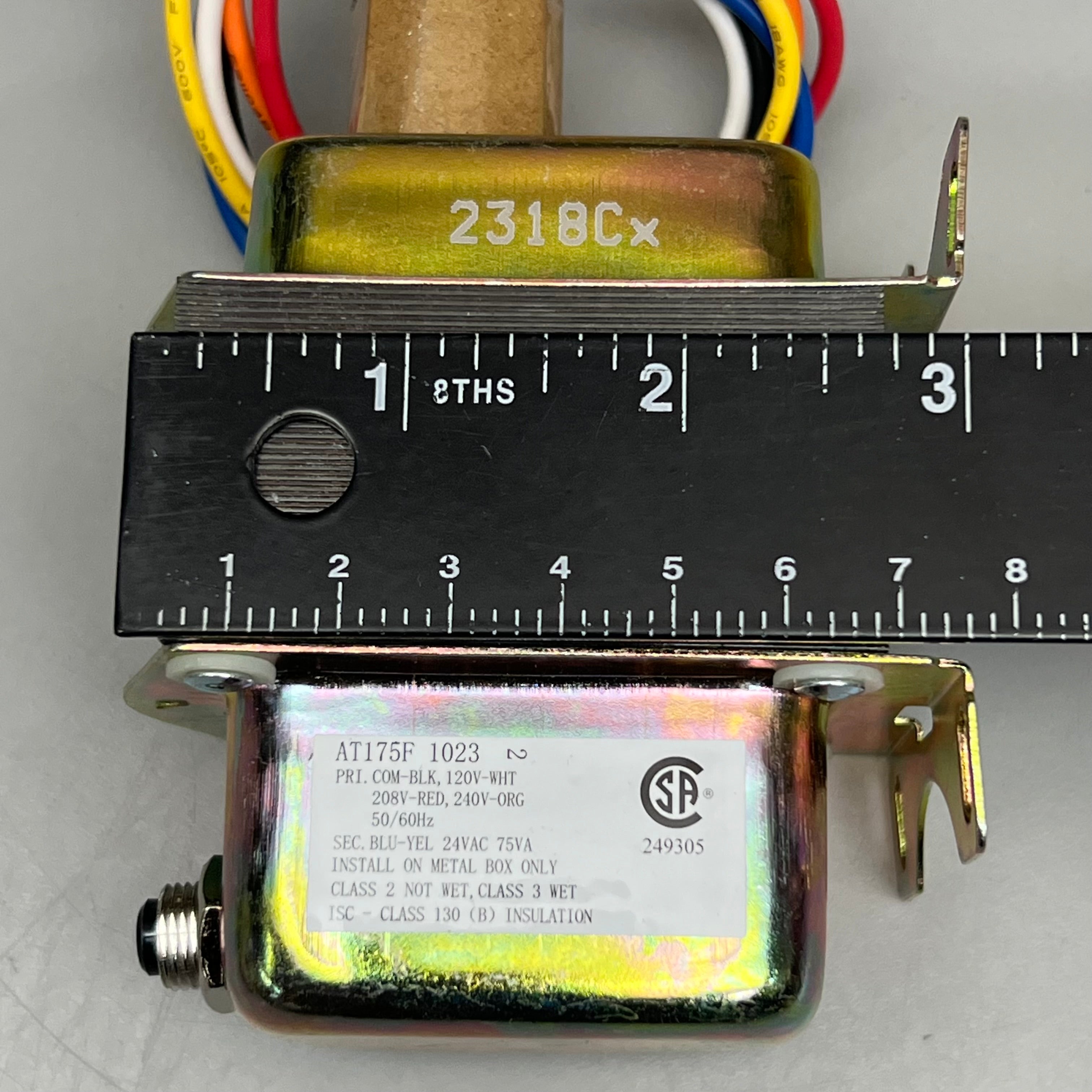 RESIDEO Universal Circuit Breaker Transformers Plate or Panel Mounted 120/208/240 Vac 9 in. AT175F 1023