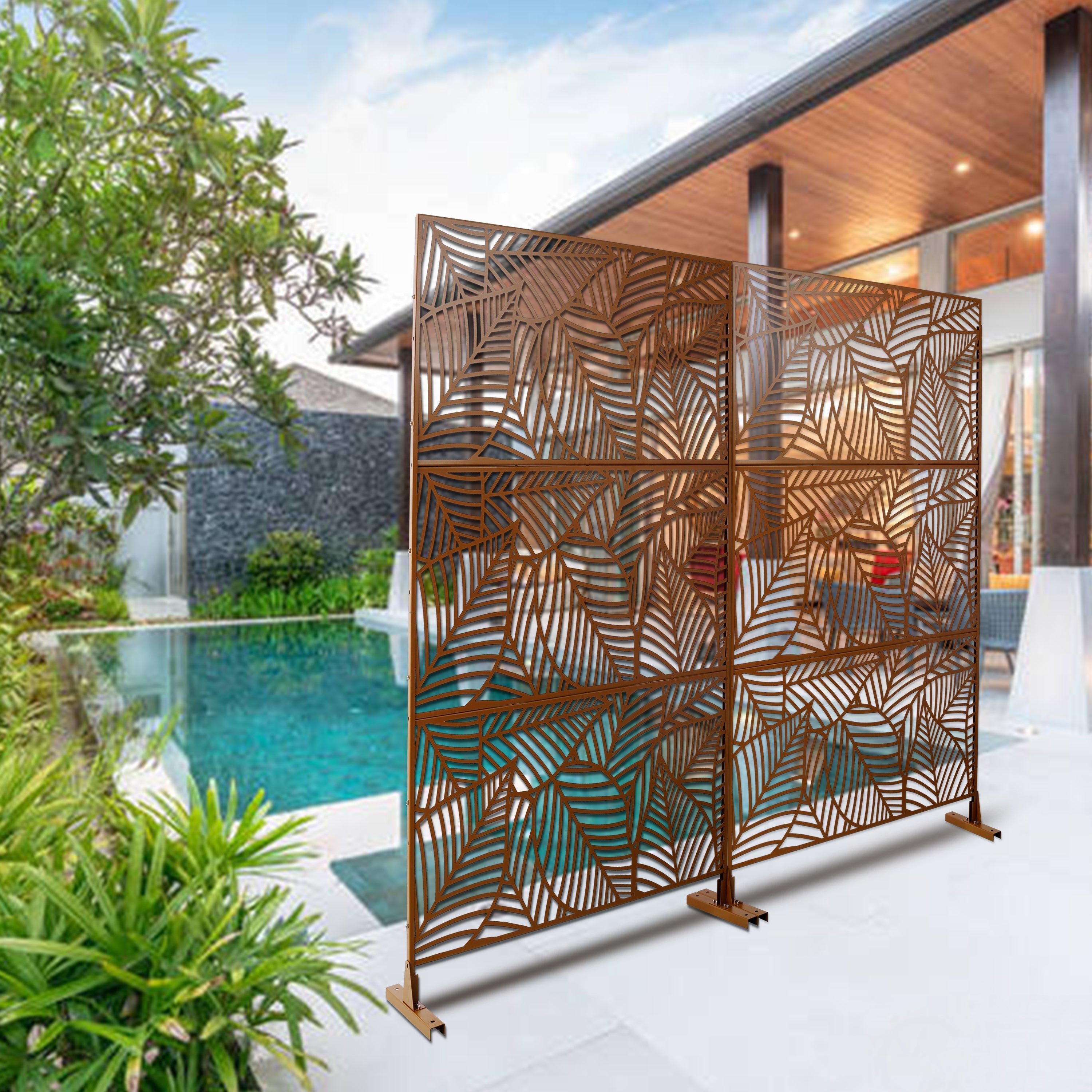 Outdoor & Indoor Privacy Screen Metal Privacy Screen