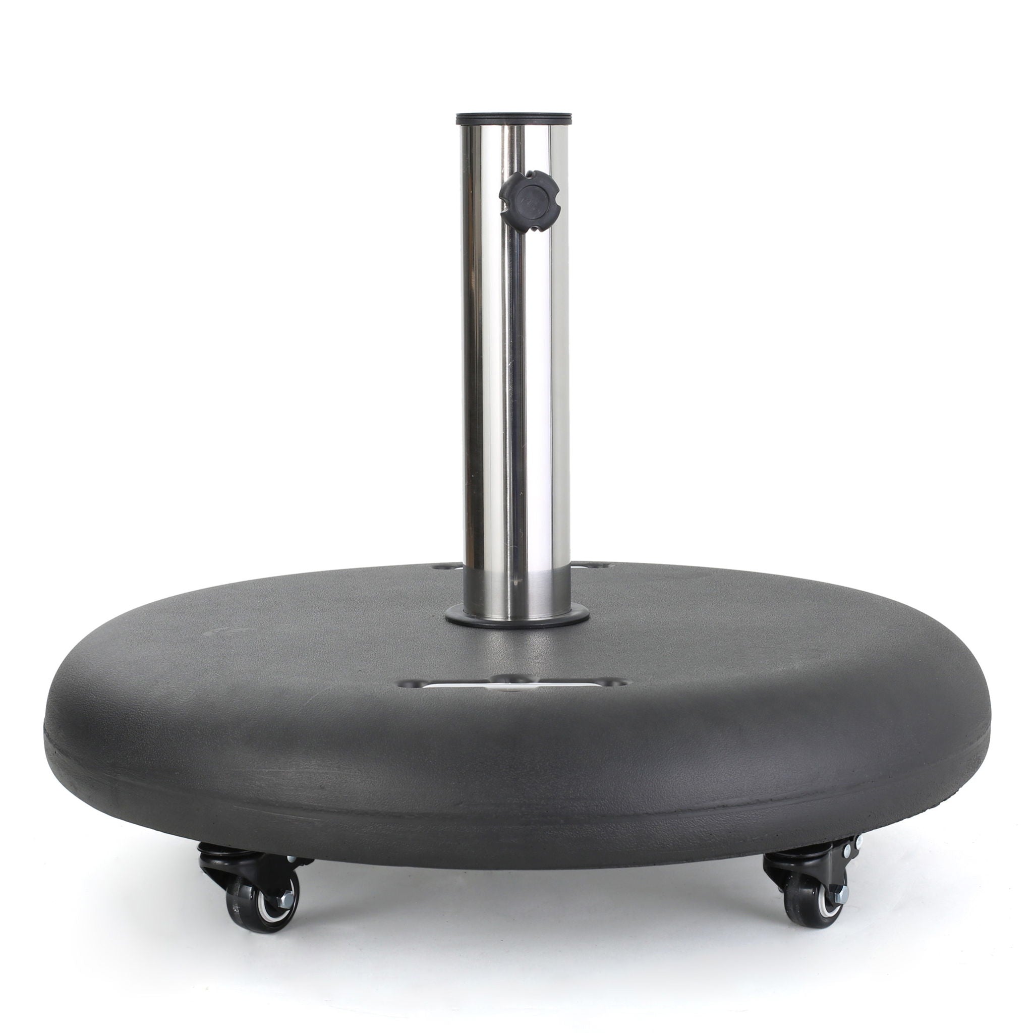 Wheelie - Round Umbrella Base with Stainless Steel Holder