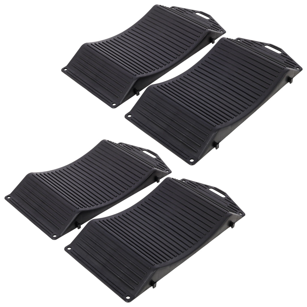 Tire Saver Ramps Anti-Slip Design (Set of 4) - Black