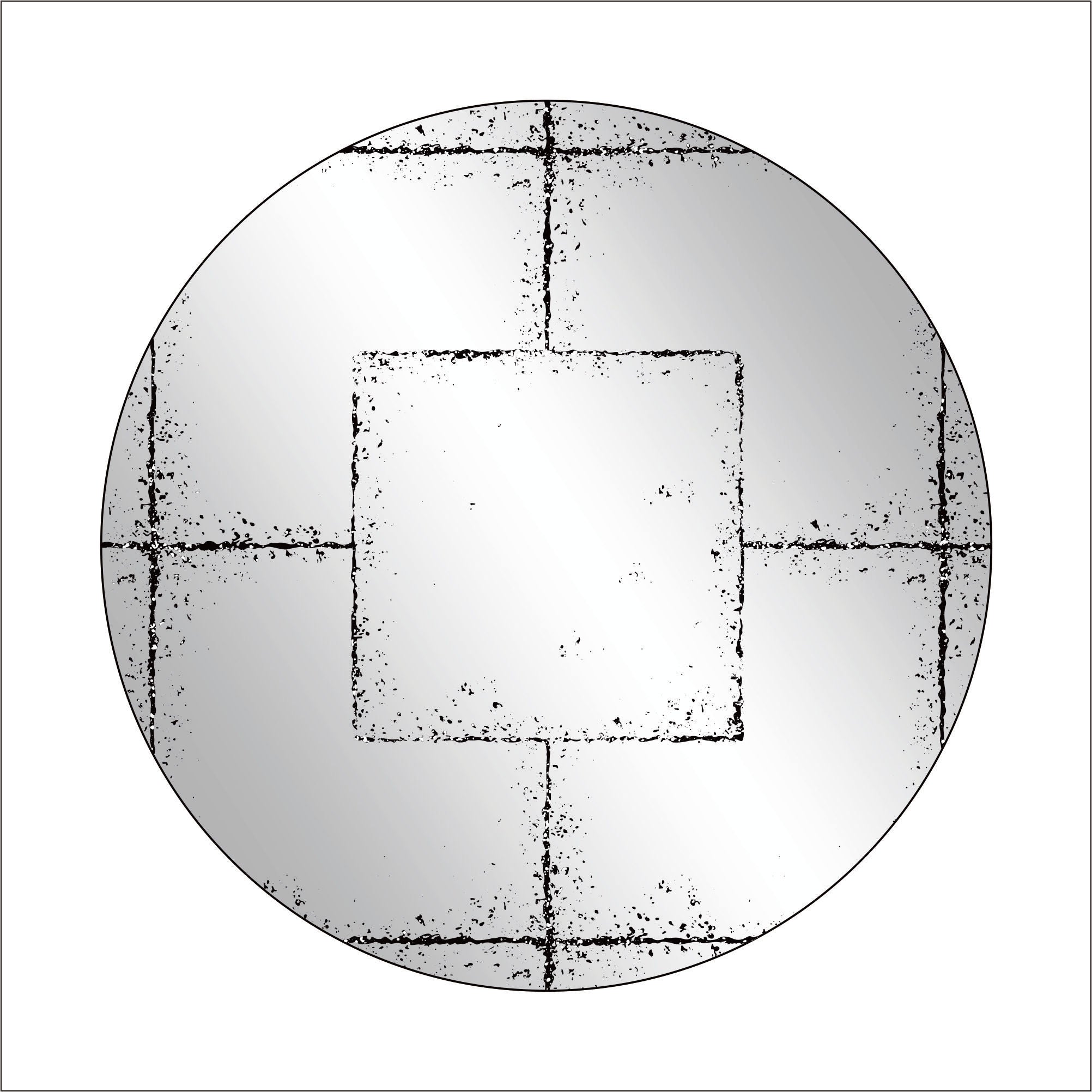 Round Wall-Mounted Mirror