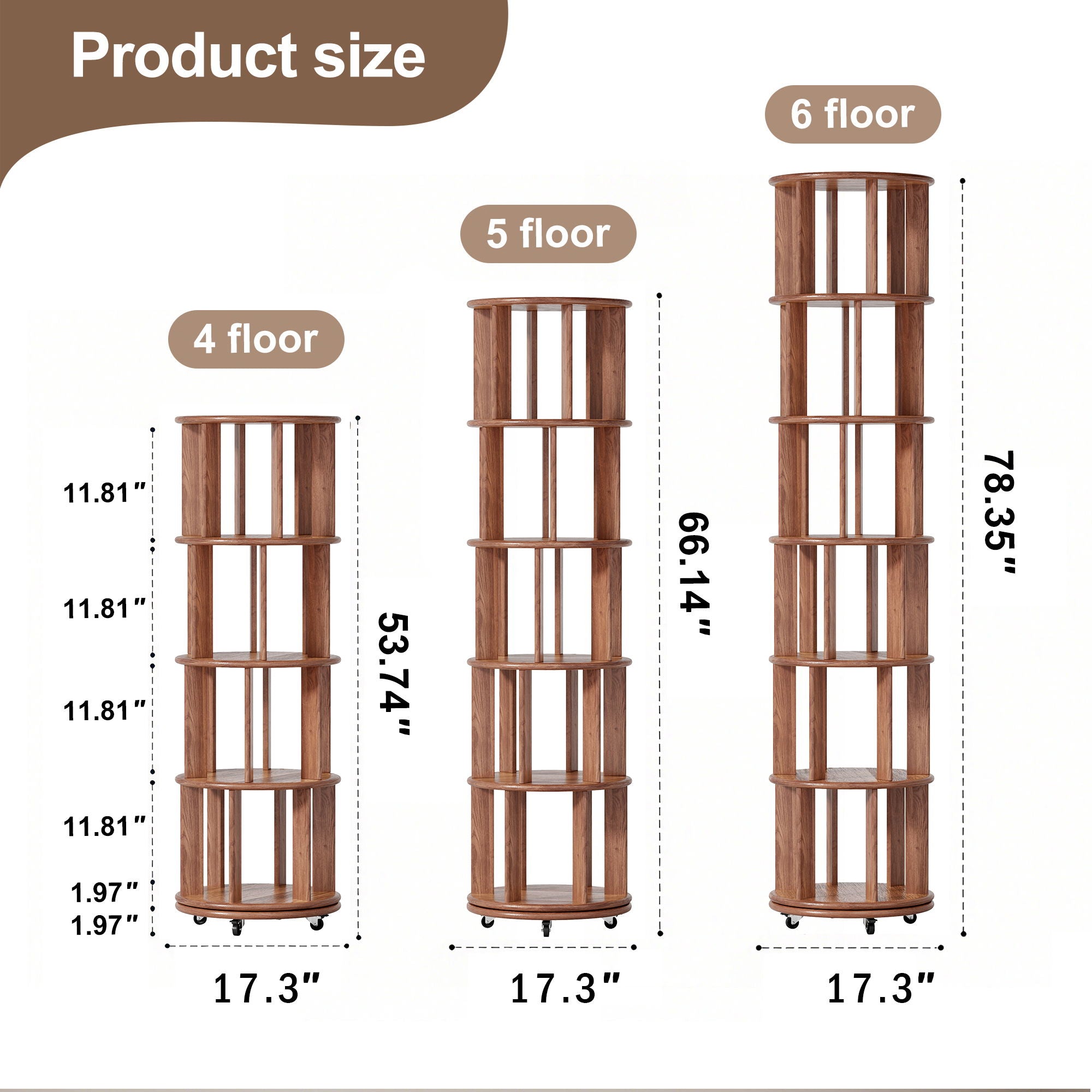 Multi Functional Double Layer Bookshelf
