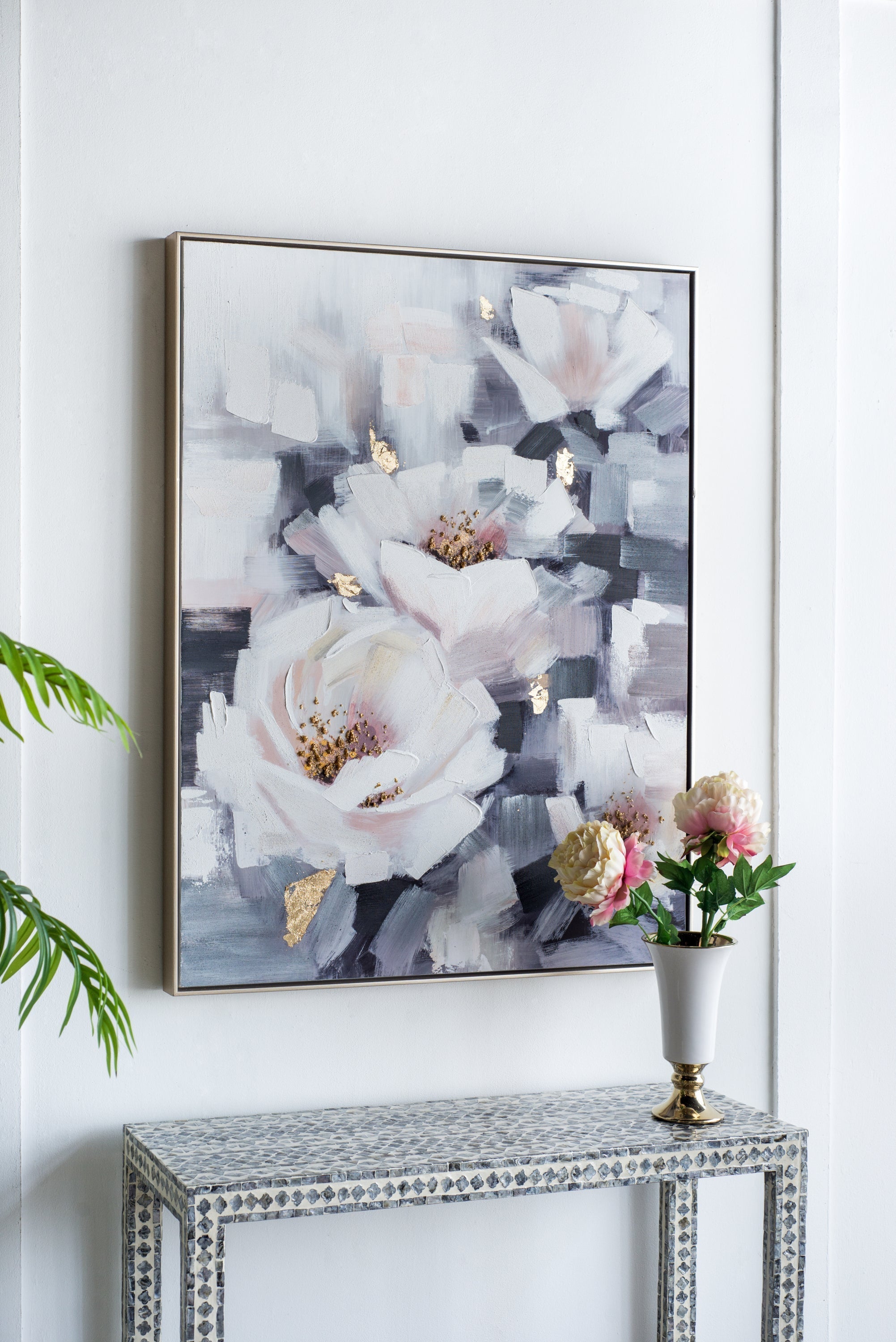 Sarah Framed Floral Wall Art, Large
