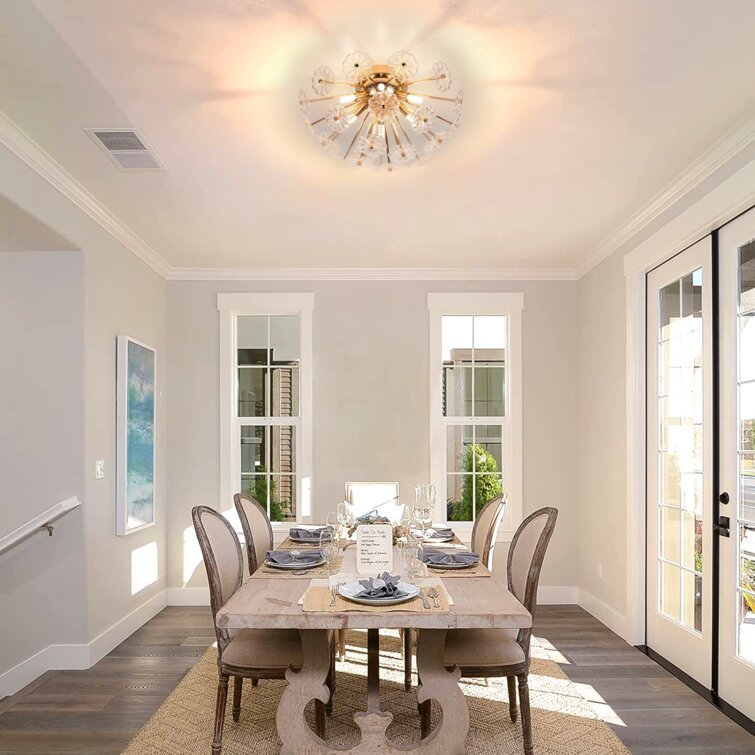 Gold Flush Mount Ceiling Light