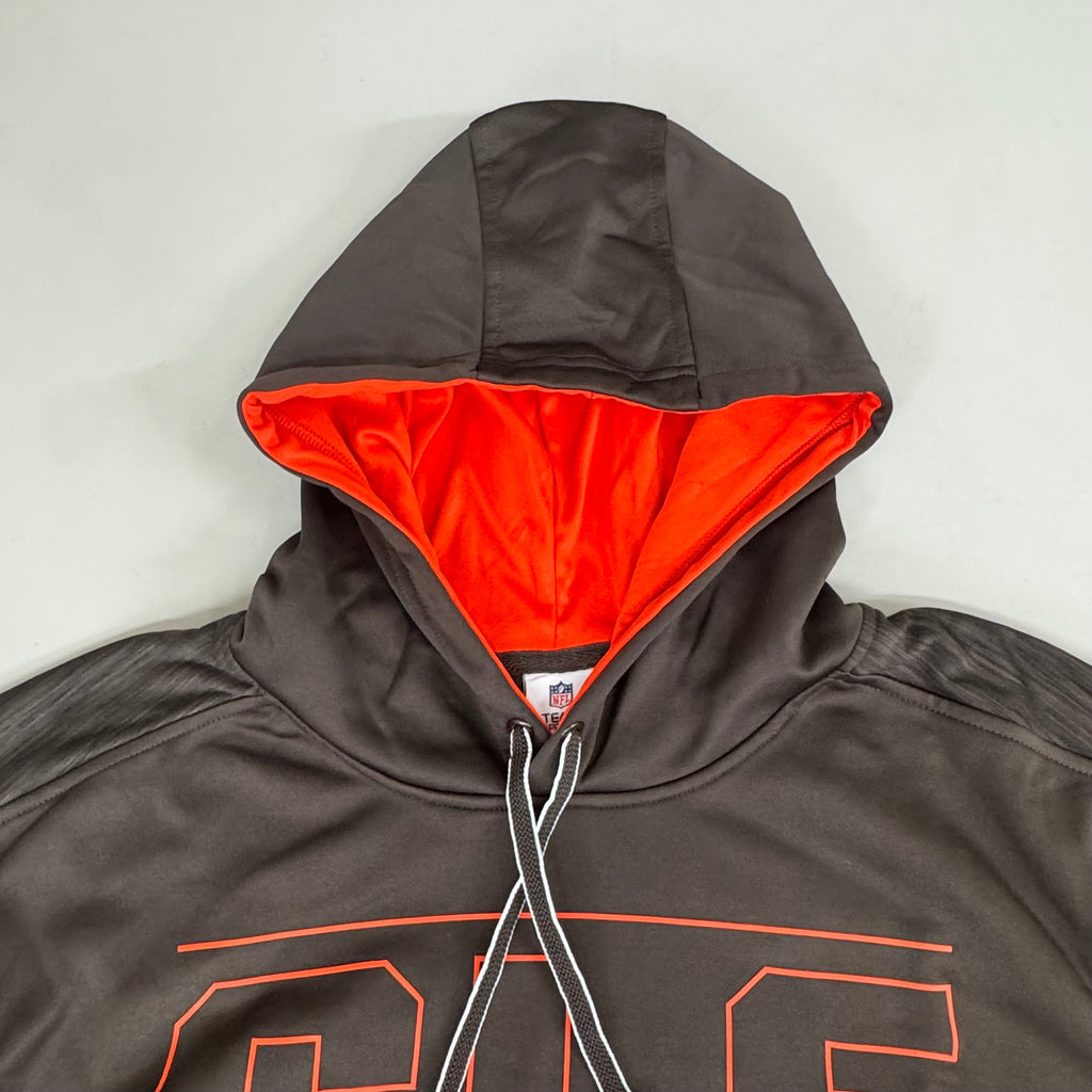 NFL Cleveland Browns Hoodie AFG North Sweatshirt Pullover XXL Brown 1802967 Football