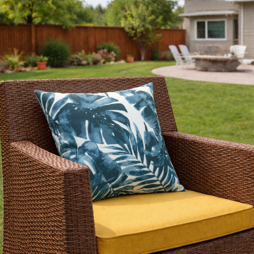 Outdoor Throw Pillows 2 Pack, 18x18 Inch, Waterproof & Fade Resistant