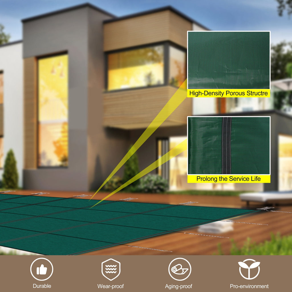 Inground Rectangle Winter Safety Pool Cover