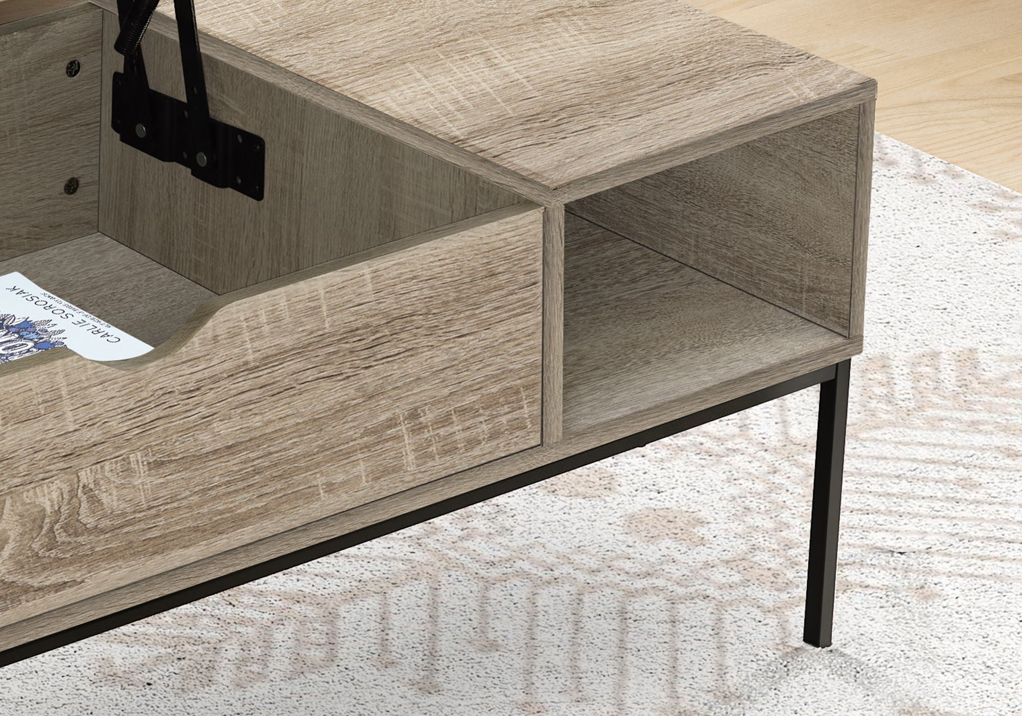8th Street Rectangular Lift-Top Coffee Table