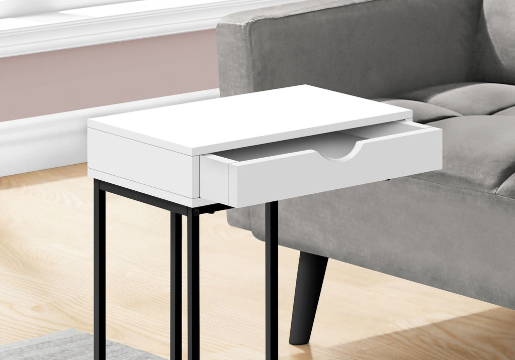 Accent Table, C-Shaped Contemporary & Modern Versatile Design