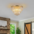 Gold Luxury Modern Style Crystal Ceiling Chandelier