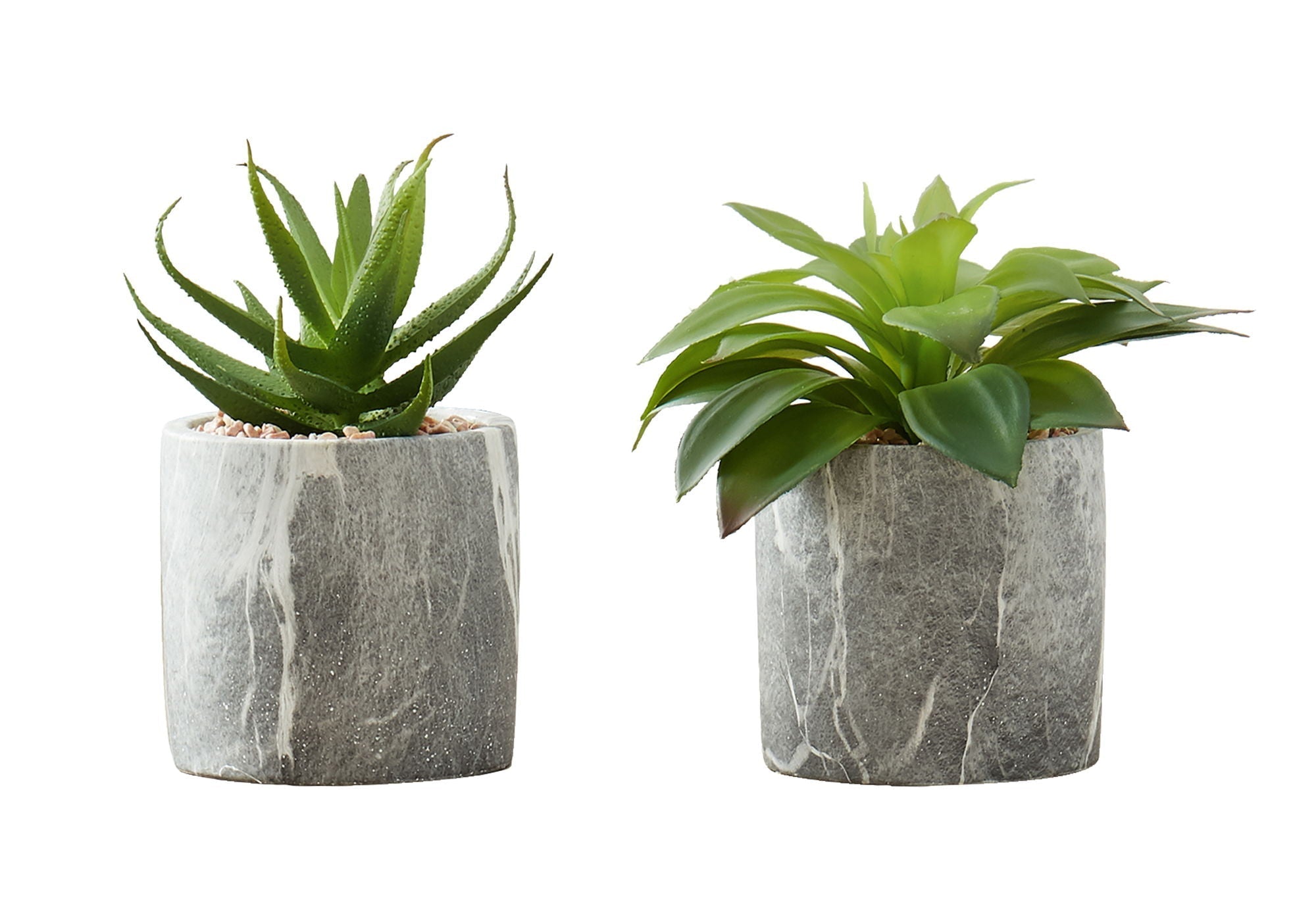6" Tall Artificial Succulent Plants, Set of 2
