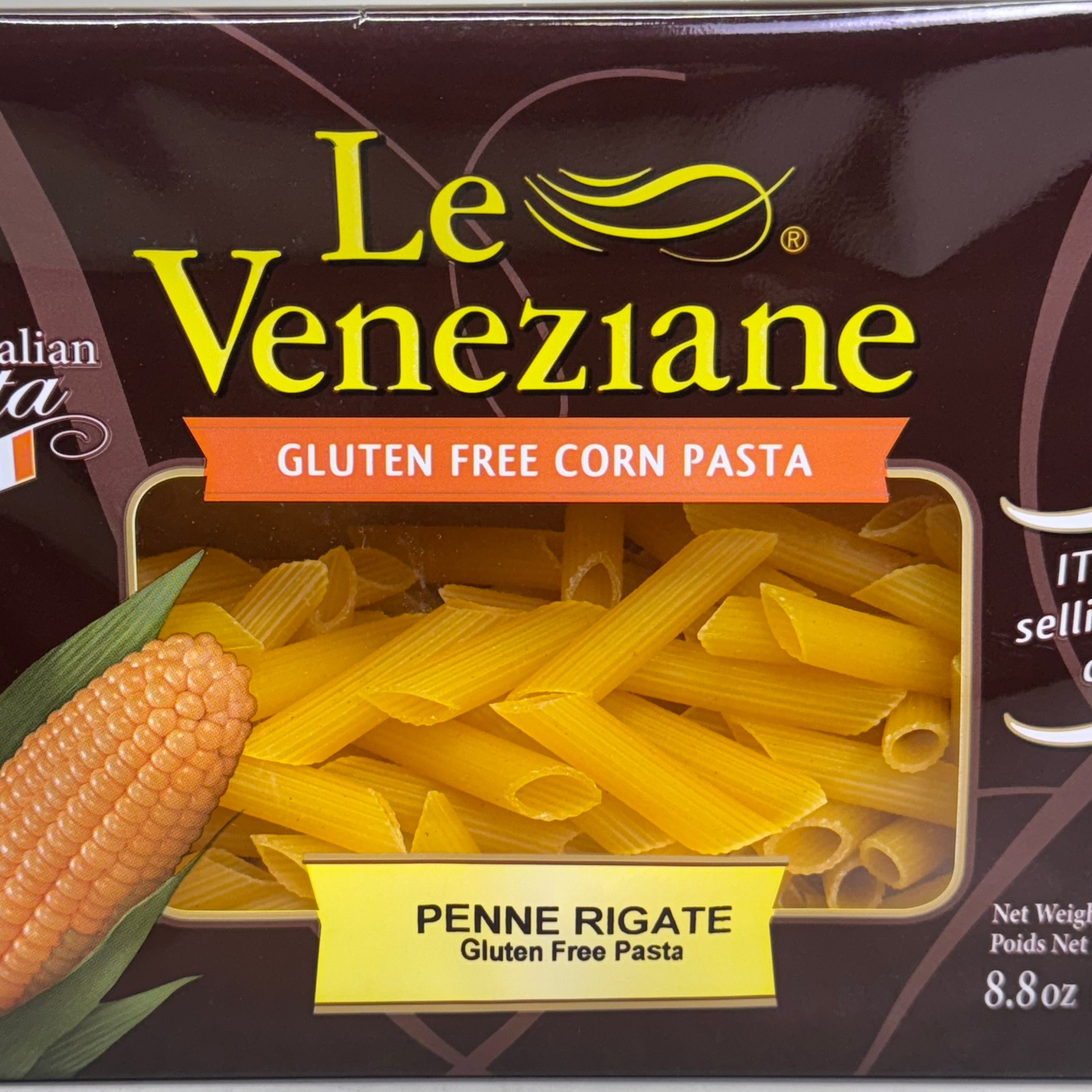 LE VENEZIANE (12 PACK) Gluten Free Corn Pasta 8.8 oz BB 10/26 (Distressed Box)