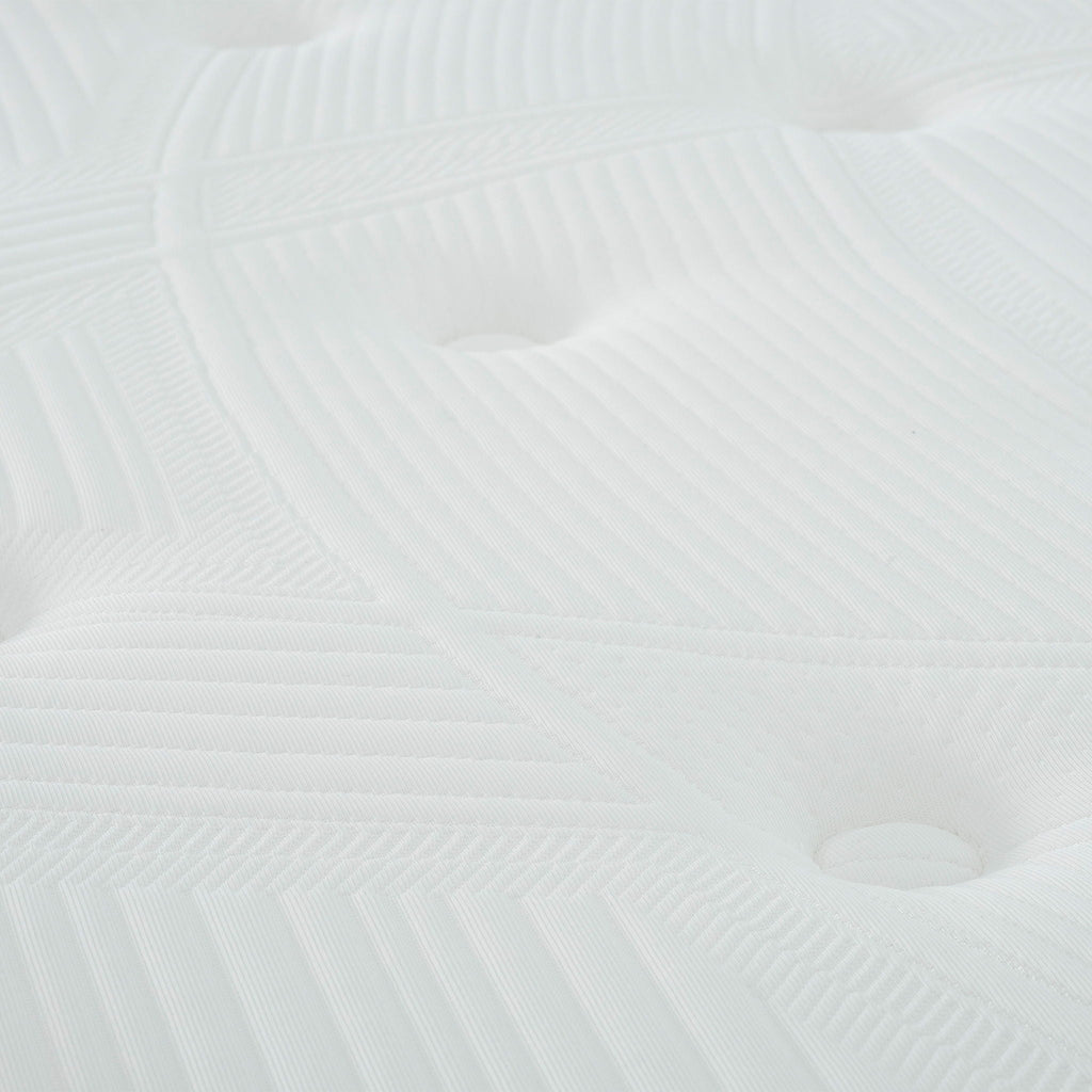 12'' Hybrid Mattress In A Box, Plush Gel Memory Foam Mattress Top With Pocket Coil Base - Gray / White - Queen