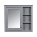 Wall Mounted Medicine Cabinet With Mirror and 3 Open Shelves