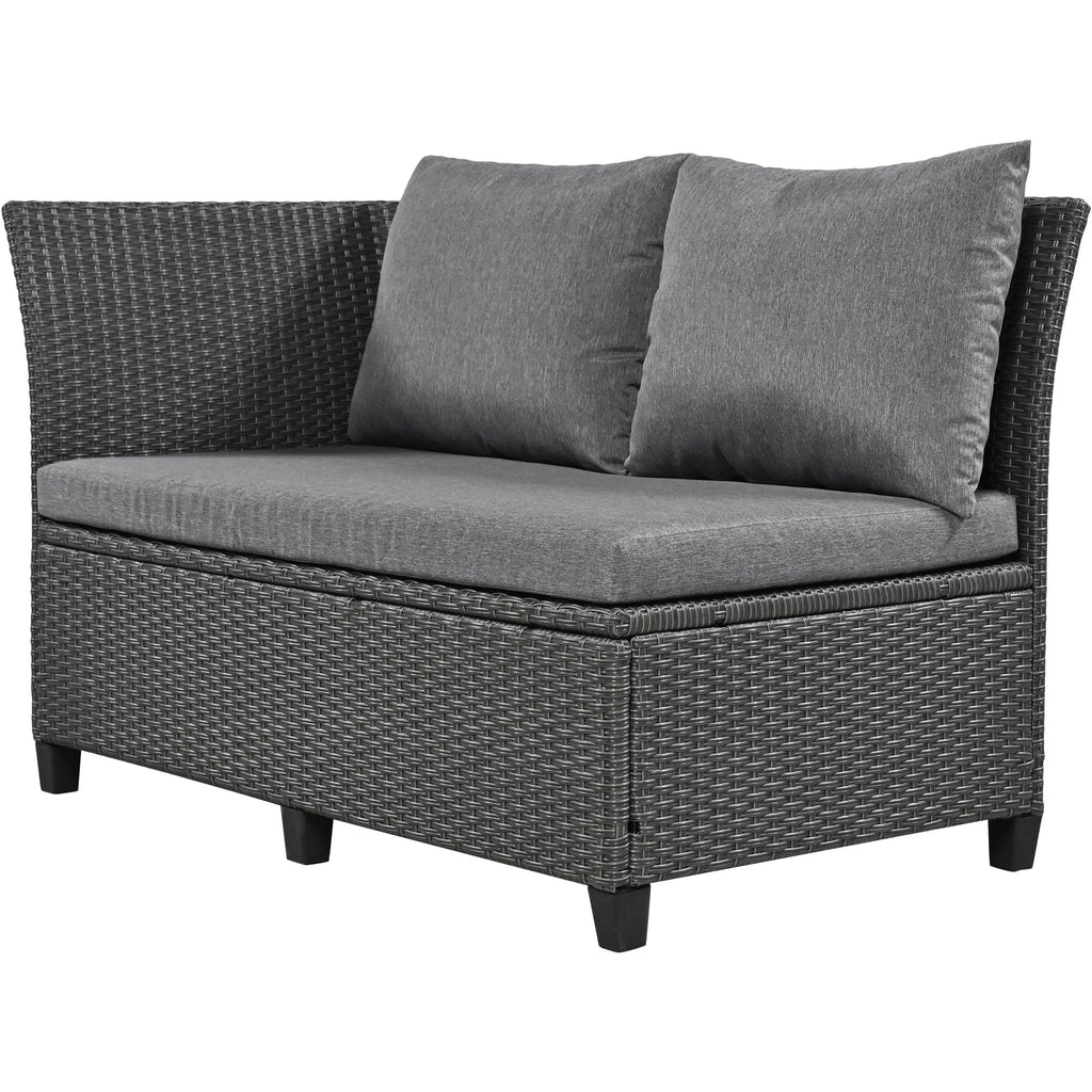 Tomax 5-Piece Outdoor Patio Rattan Sofa Set