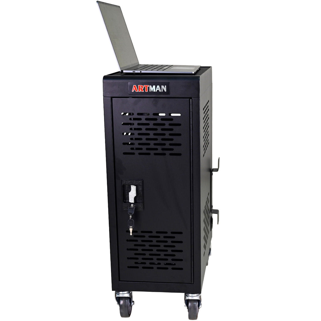 16 Bay Mobile School Charging Cart Station for Chromebook, Tablet and Laptop