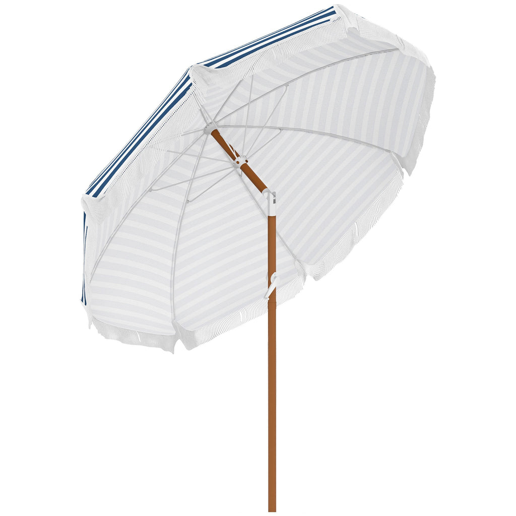 Outsunny 7 x 7 ft Outdoor Patio Umbrella with Tilt and Vent