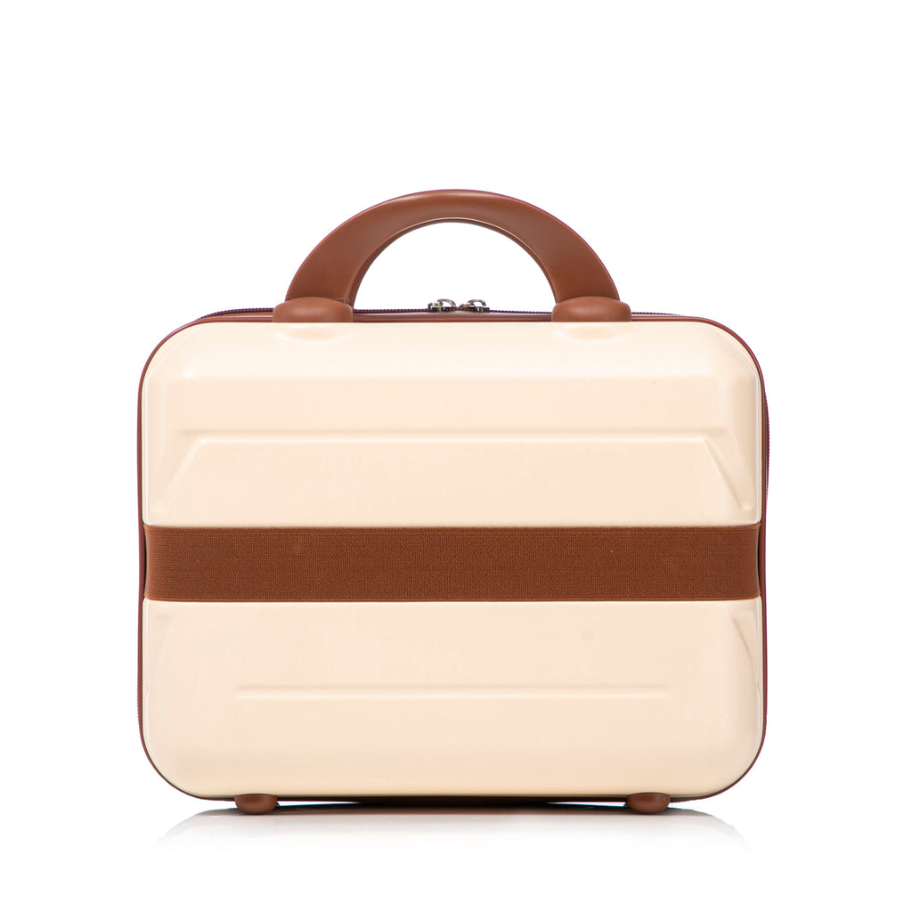 14'/20' 2-Piece Beige ABS Spinner Wheel Luggage Set