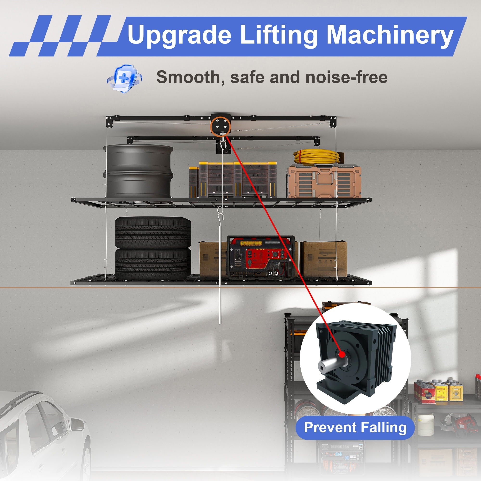 Overhead Garage Storage Rack
