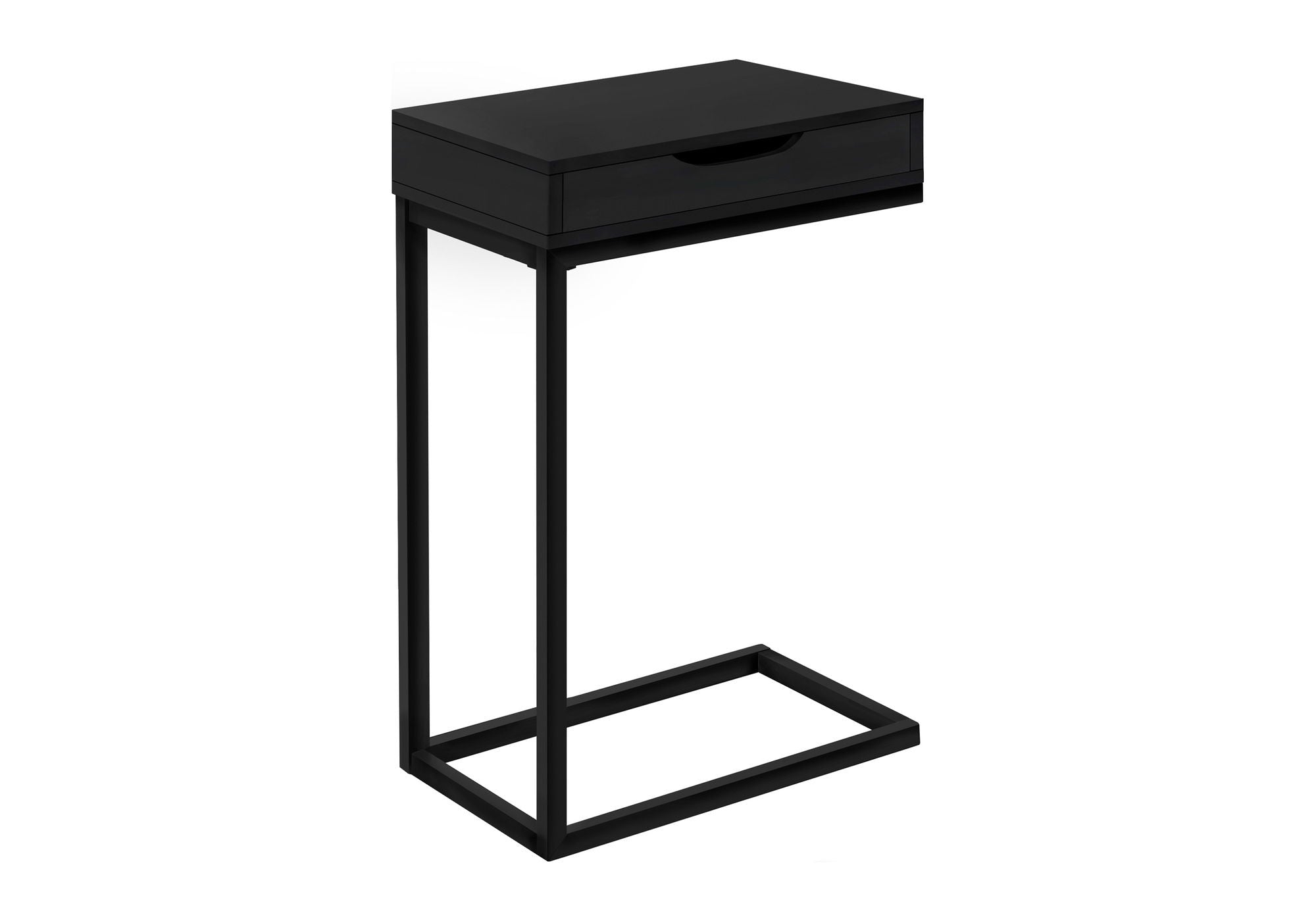 Accent Table, C - Shaped Contemporary Elegant Design