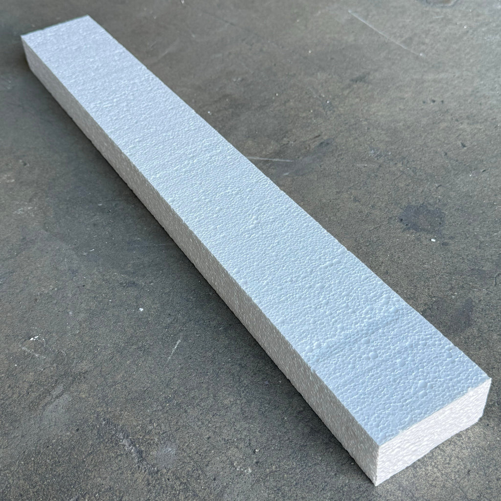 ZA@ NUCOR 168PK Rectangular Styrofoam 23”Lx3”Wx1-1/2”T White