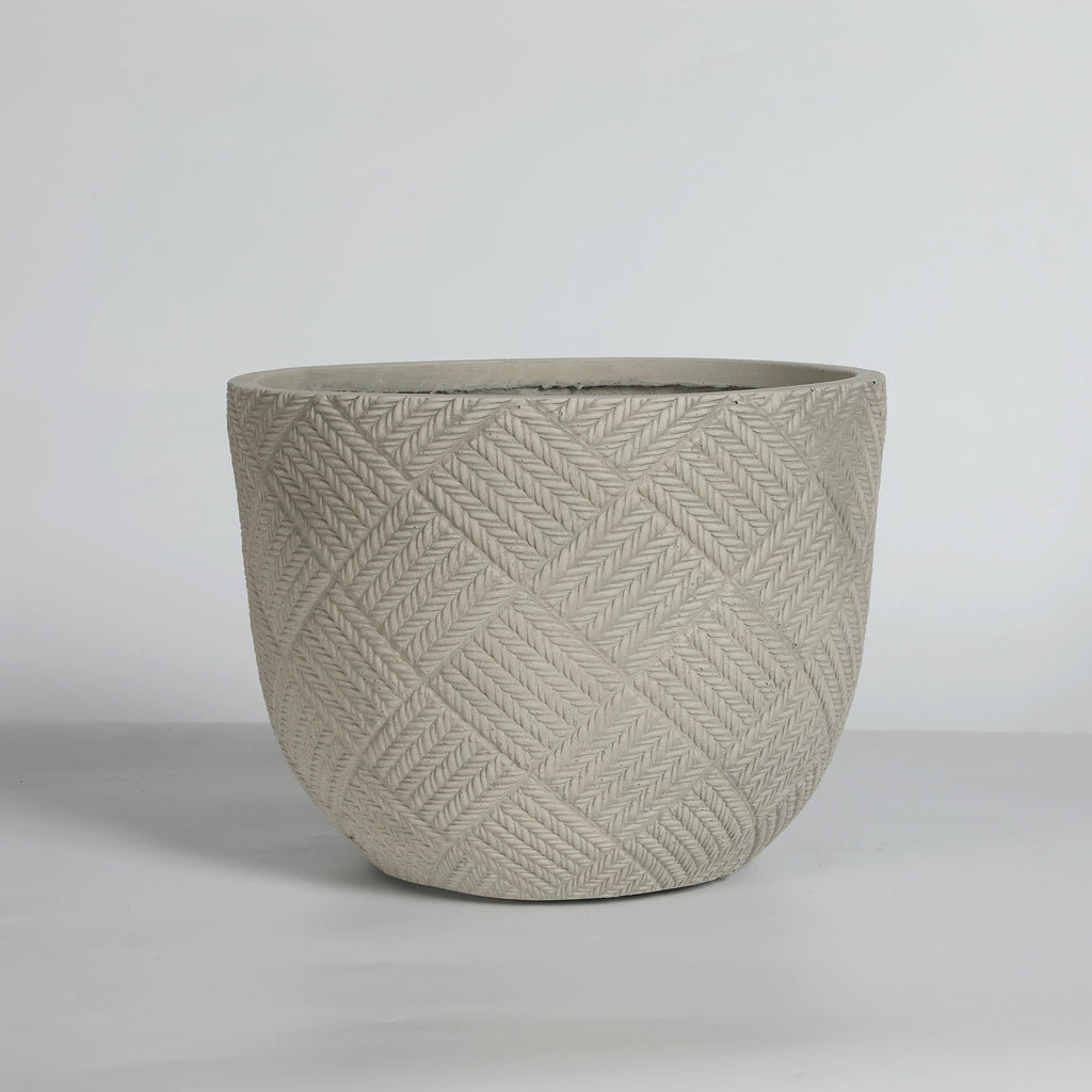 Round Concrete Planter Set of 2