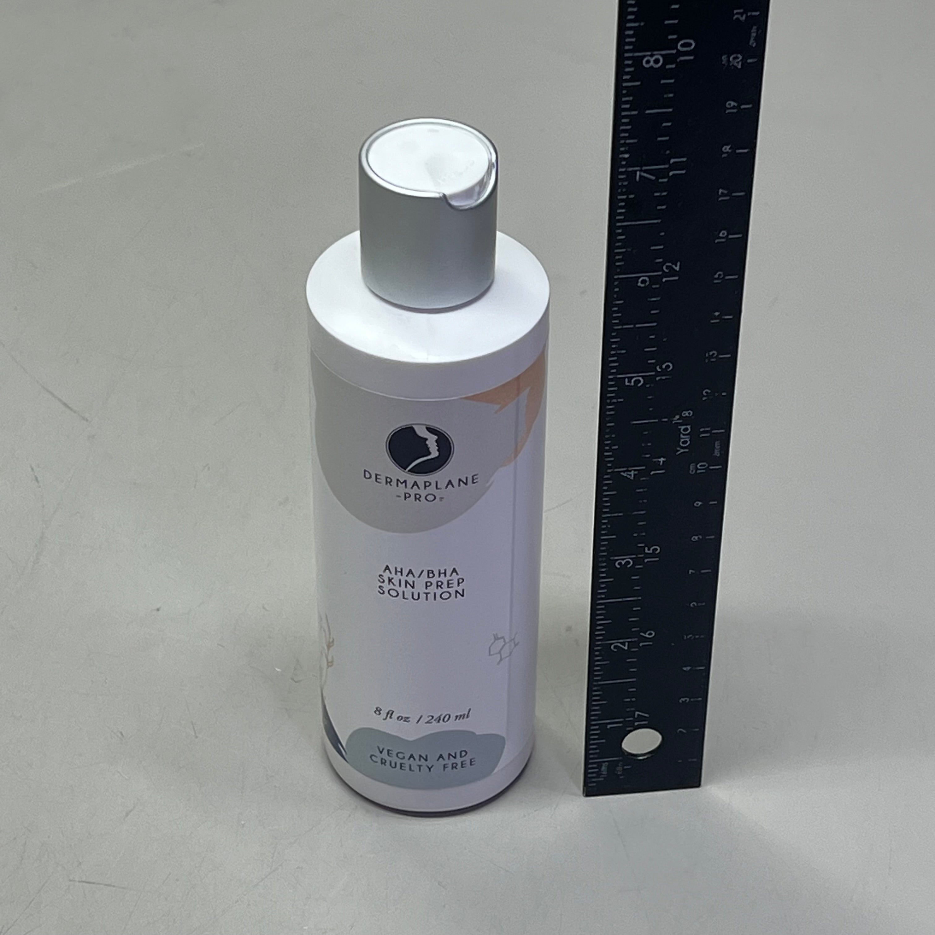 DERMAPLANE PRO AHA/BHA Skin Prep Solution Vegan & Cruelty Free 8 Fl Oz 6 M