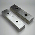 TCI (2 Pcs) Steel Vise Jaw Plate Grey