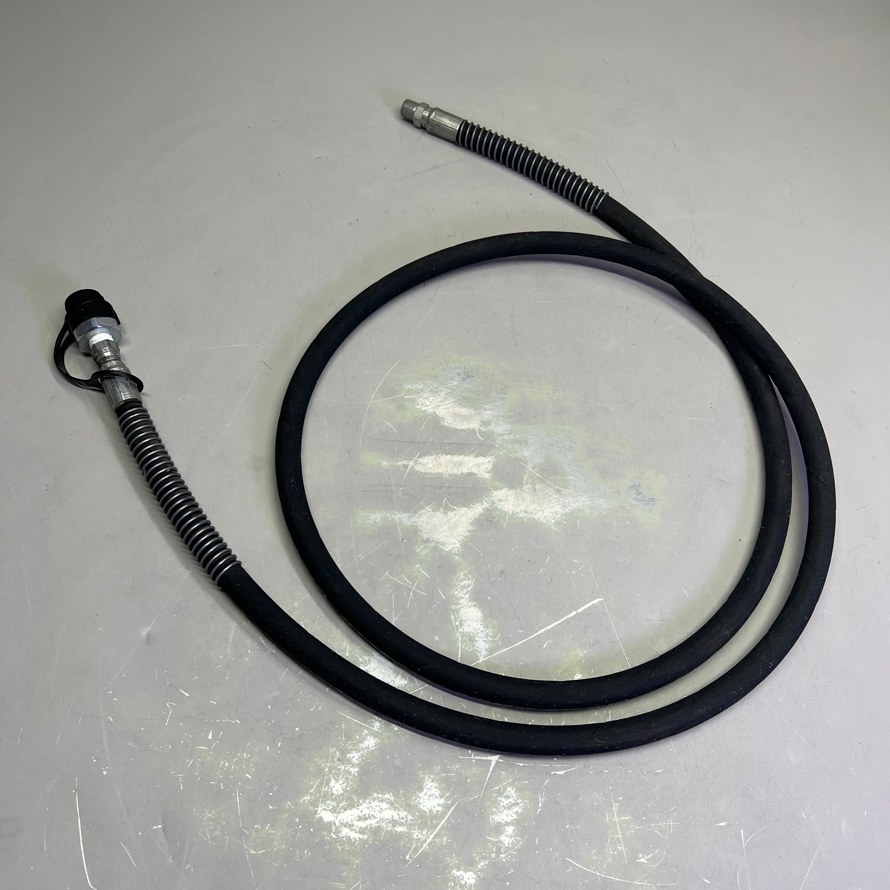 FLEXTRAL Hydraulic Jack Hose 10,000 PSI WP - 20,000 PSI BP 3/8" x 8' Black HJ-06
