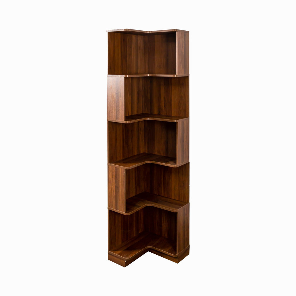 Corner Book Shelf - 5 Tier Corner Bookshelf