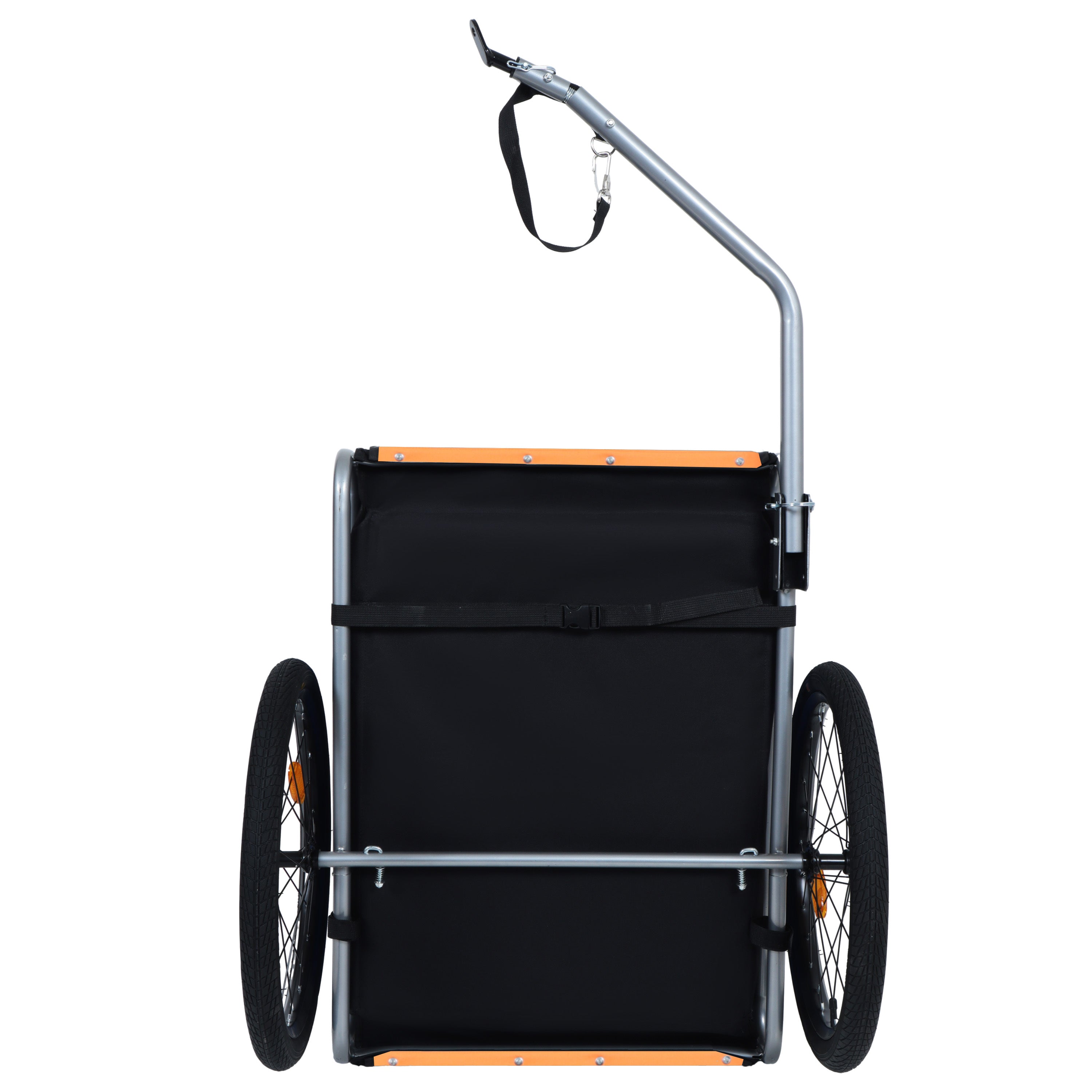 Large Folding Bike Trailer for Dogs – 66Lb Capacity All-Terrain Pet Carrier