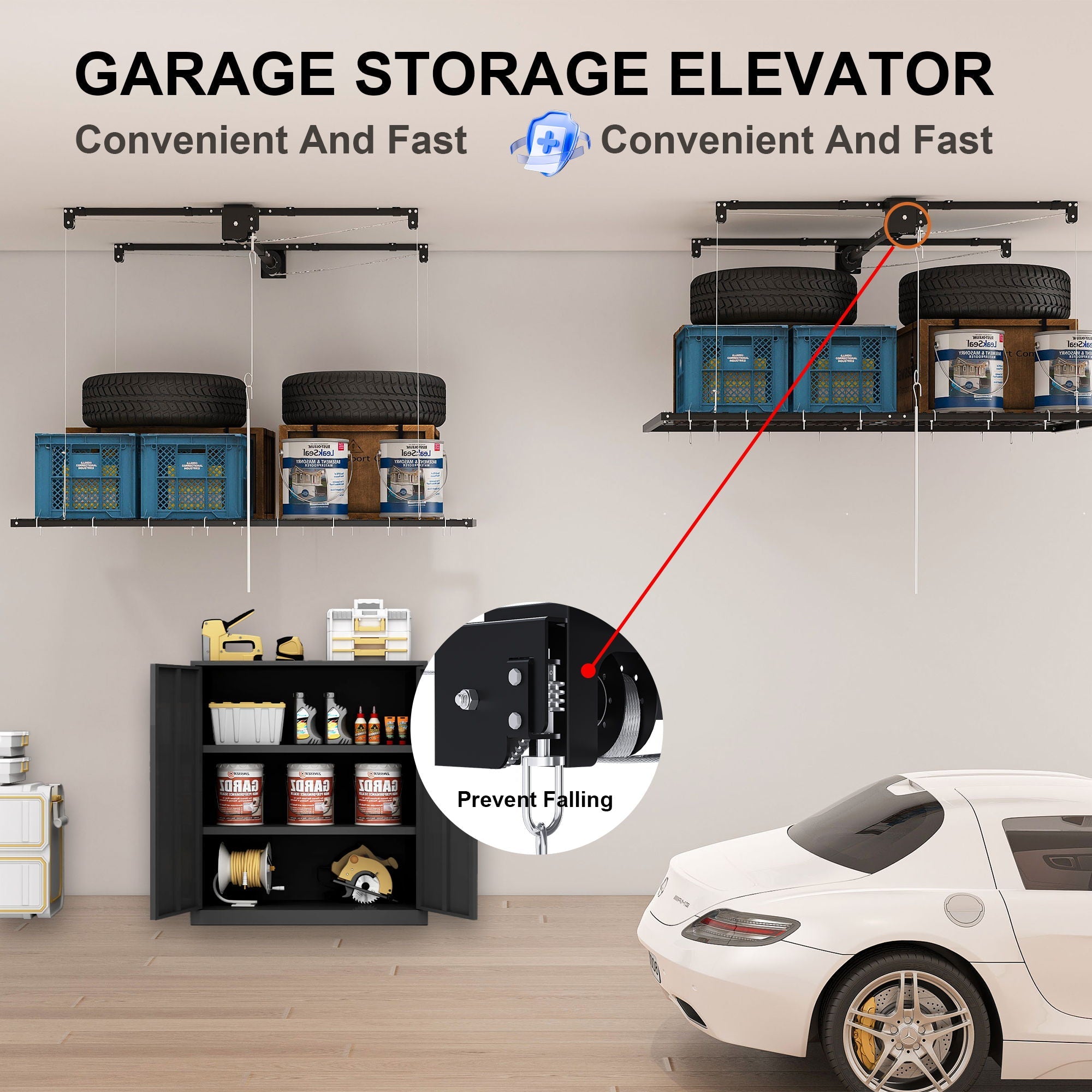 Overhead Garage Storage Rack
