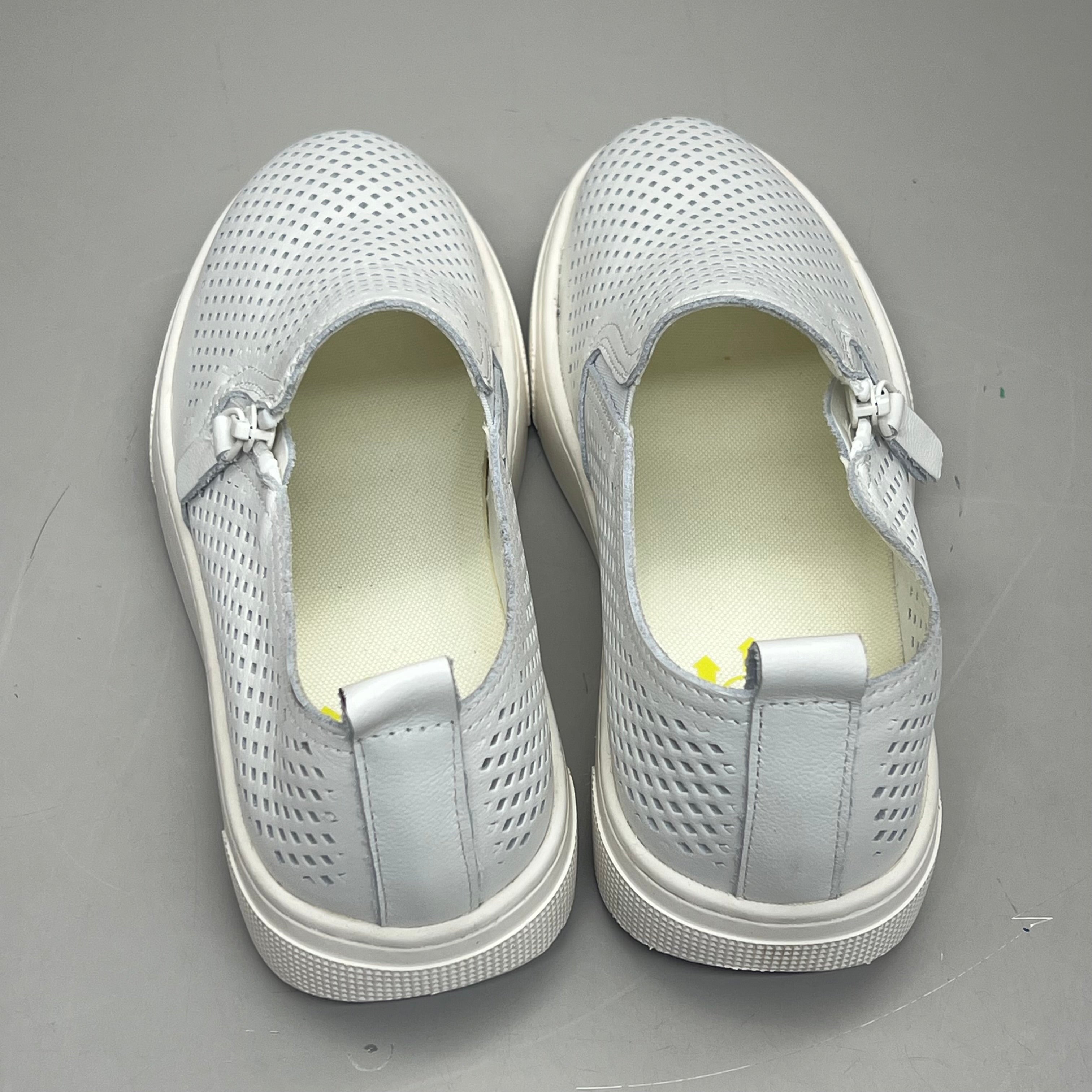 PROPET Kate Side Zip Leather Breathing Open Cell Women's Sz 6 White WCX015L