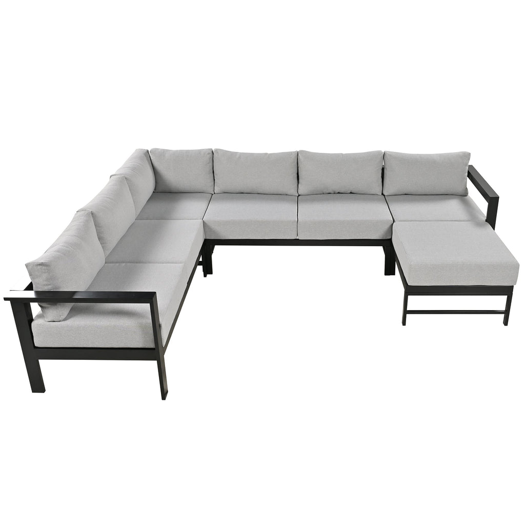 U_Style U-Shaped Outdoor Sectional Sofa Set