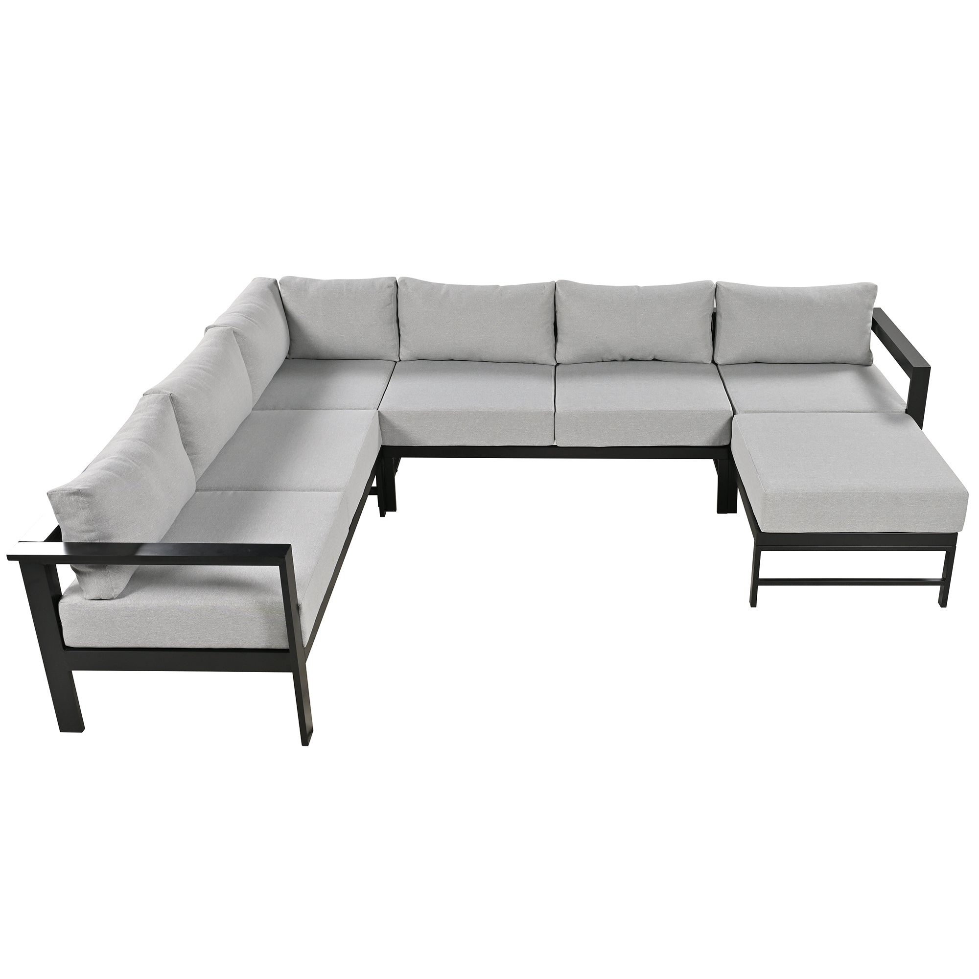 U_Style U-Shaped Outdoor Sectional Sofa Set