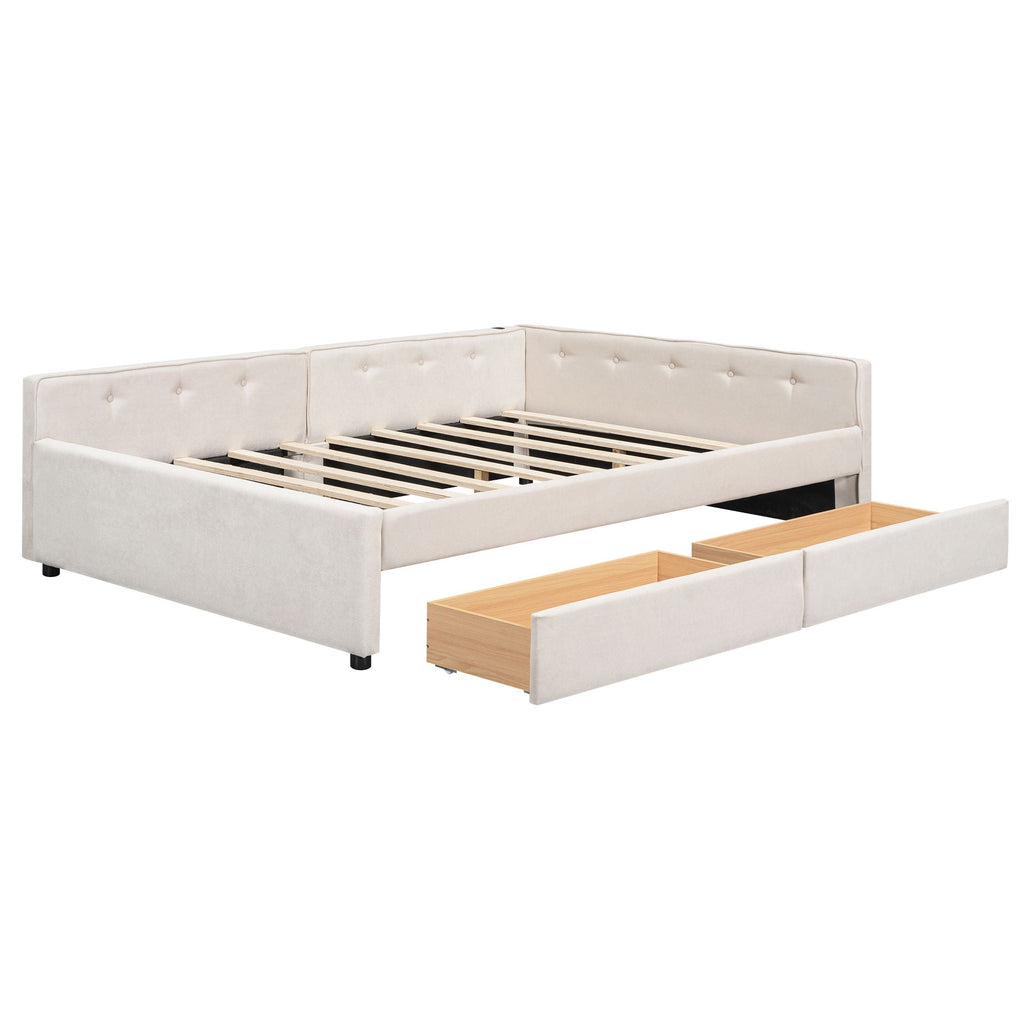 Platform Bed With USB Ports