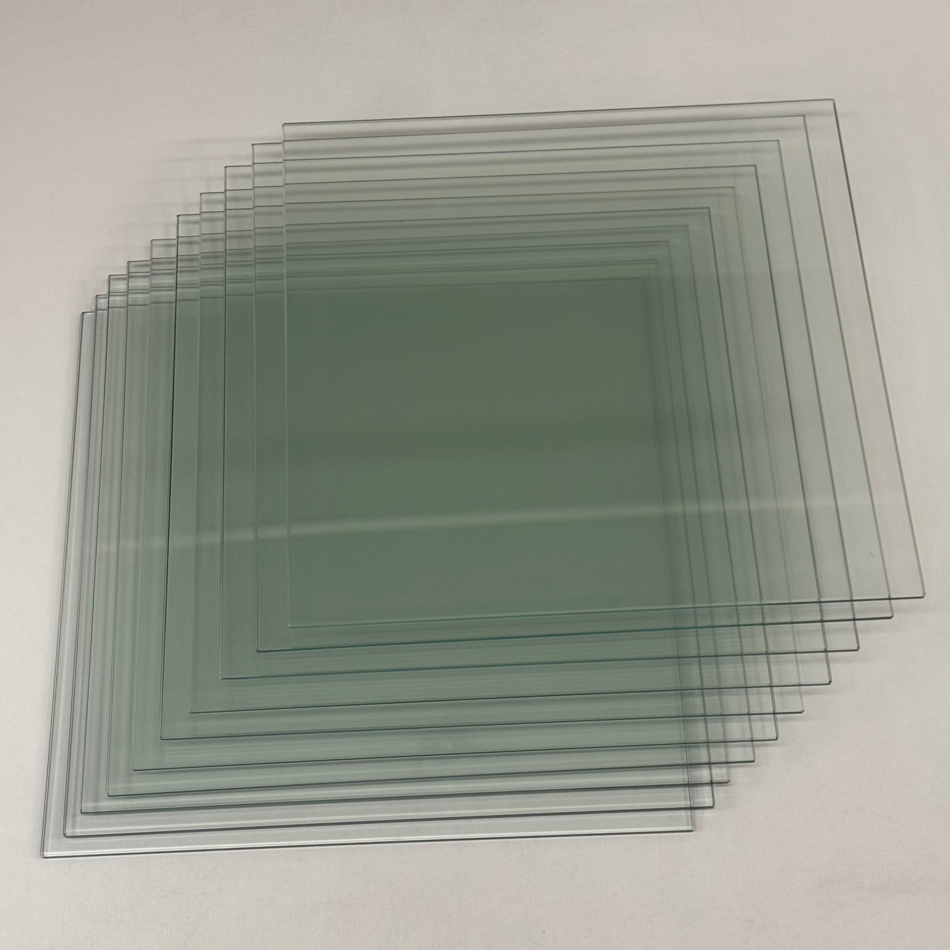 (10 Pack, 1 Box) Tempered Glass For Cubbies 14"x14" Clear CB414