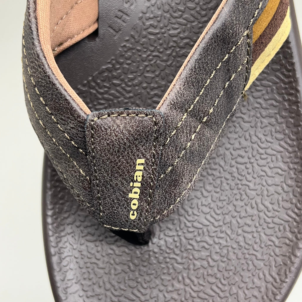COBIAN Kandui Synthetic Leather Strap Men's Sz 9, EU 41.5 Chocolate KAN25-2011-9