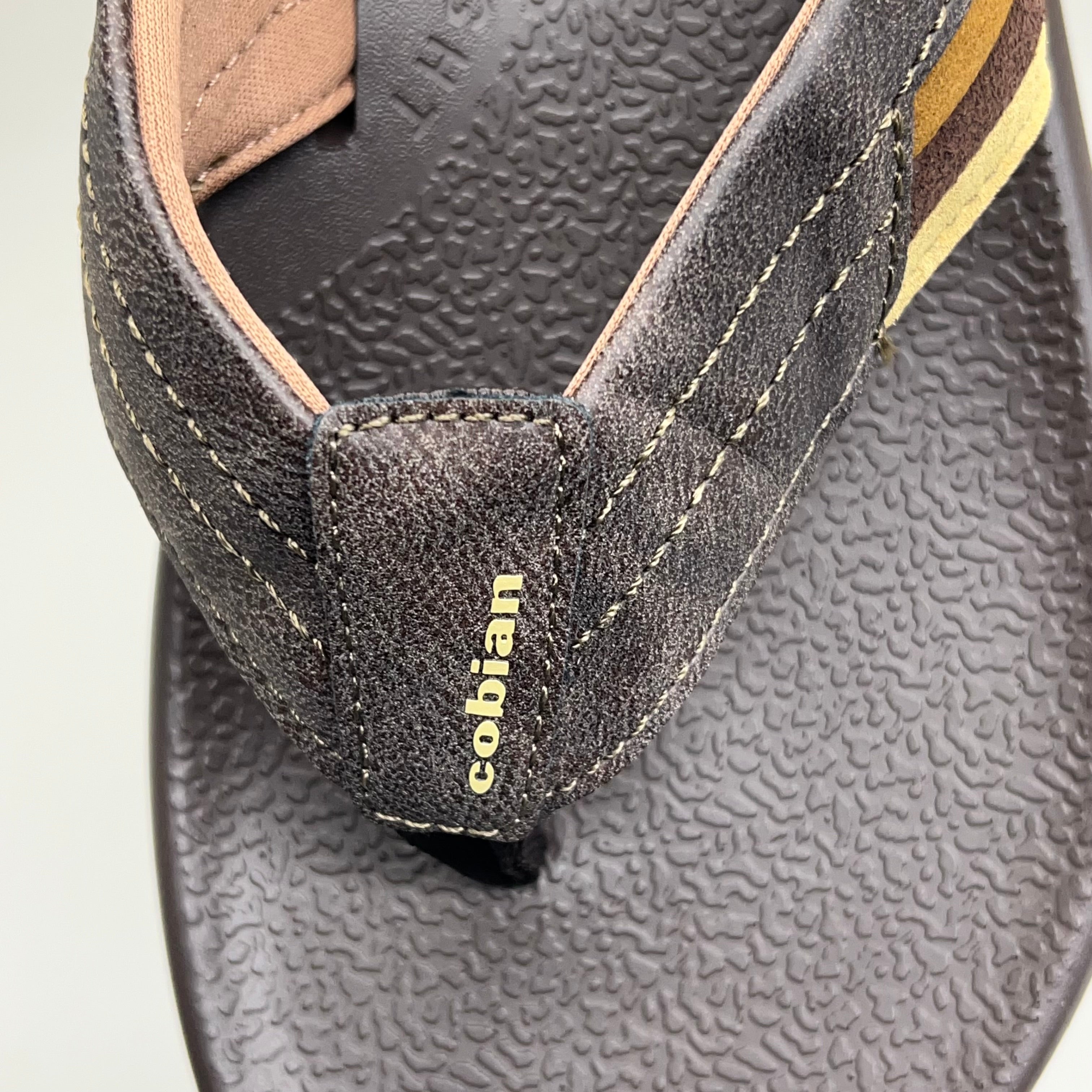 COBIAN Kandui Synthetic Leather Strap Men's Sz 9, EU 41.5 Chocolate KAN25-2011-9