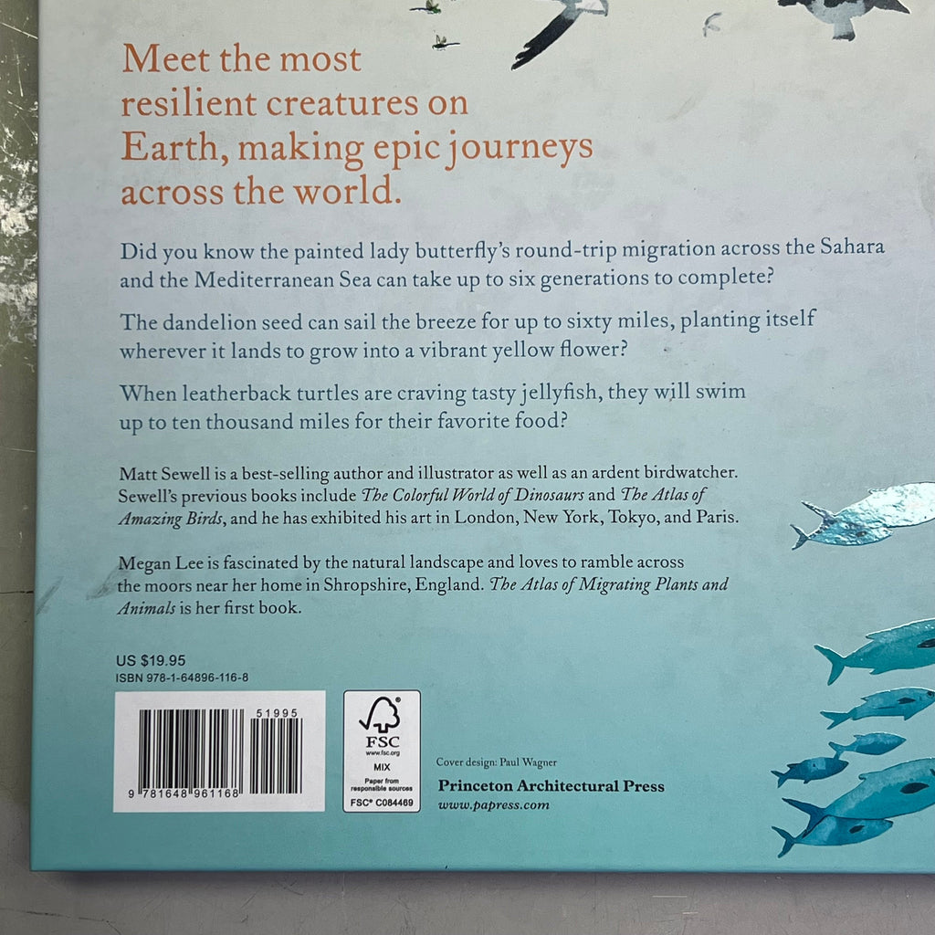 THE ATLAS OF MIGRATING PLANTS & AMINAL Hardback Book By Megan Lee (As-is)