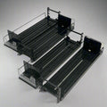 STEPHEN GOULD CORP (4 PACK) Slim Line Double Pushers Tray With Bed Black SG409