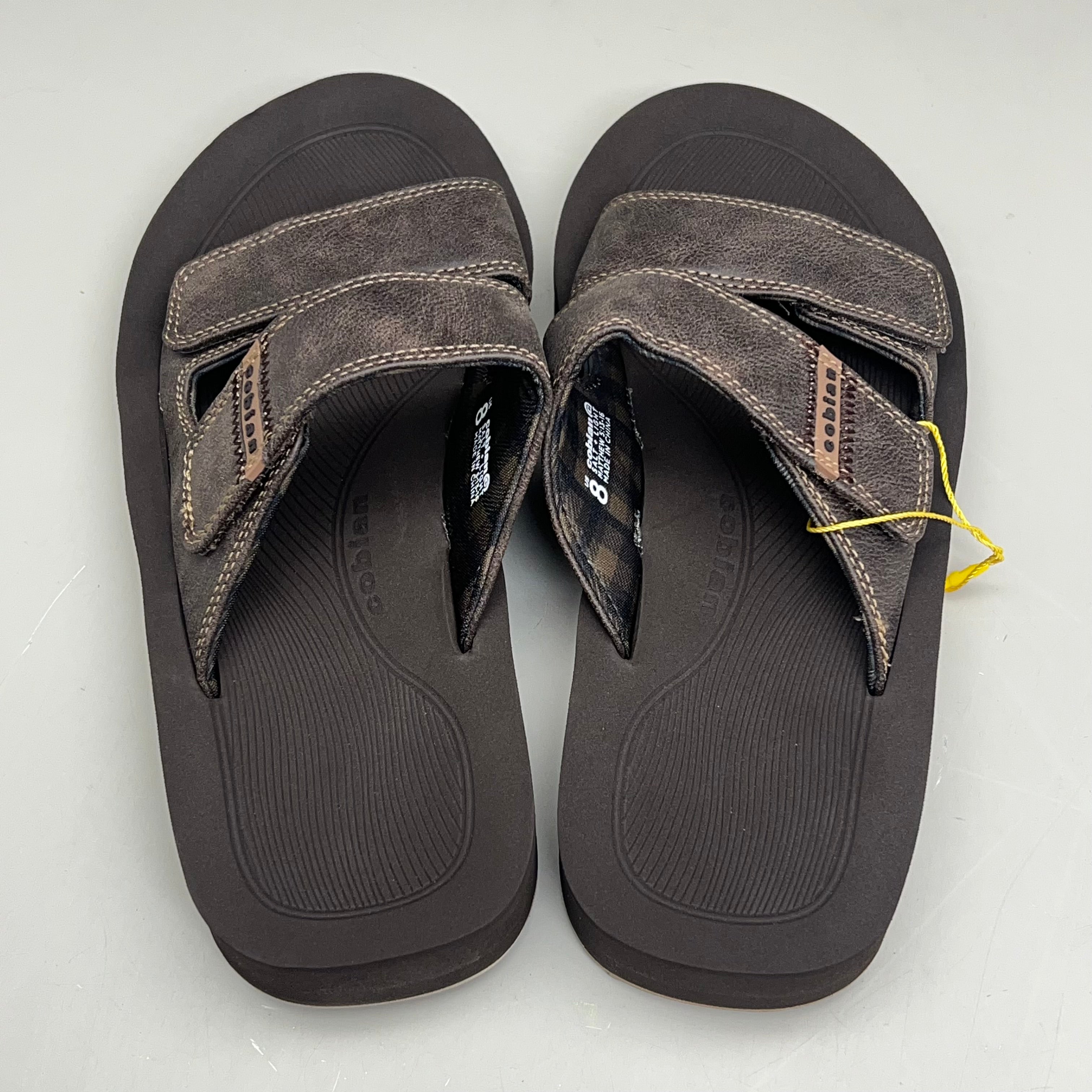 COBIAN Trestles Trek Slide EVA Top Sole Men's Sz 9, 41.5 Eu Chocolate TTS24-201-9